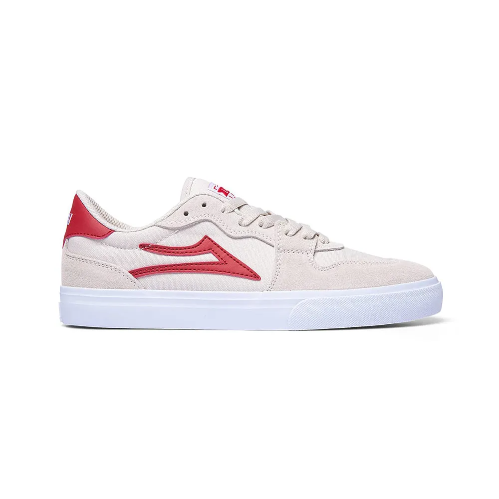 LAKAI YORK // WHITE/RED SUEDE