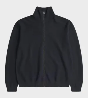 Links Cotton Linen Zip Jacket Dark Navy