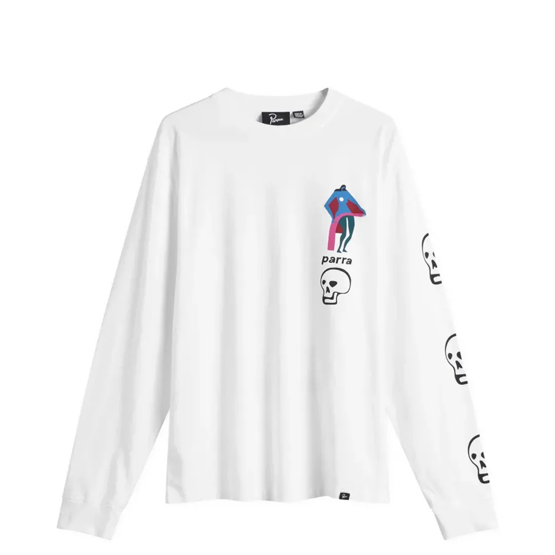 LOWERING THE BAR LONG SLEEVE SHIRT WHITE