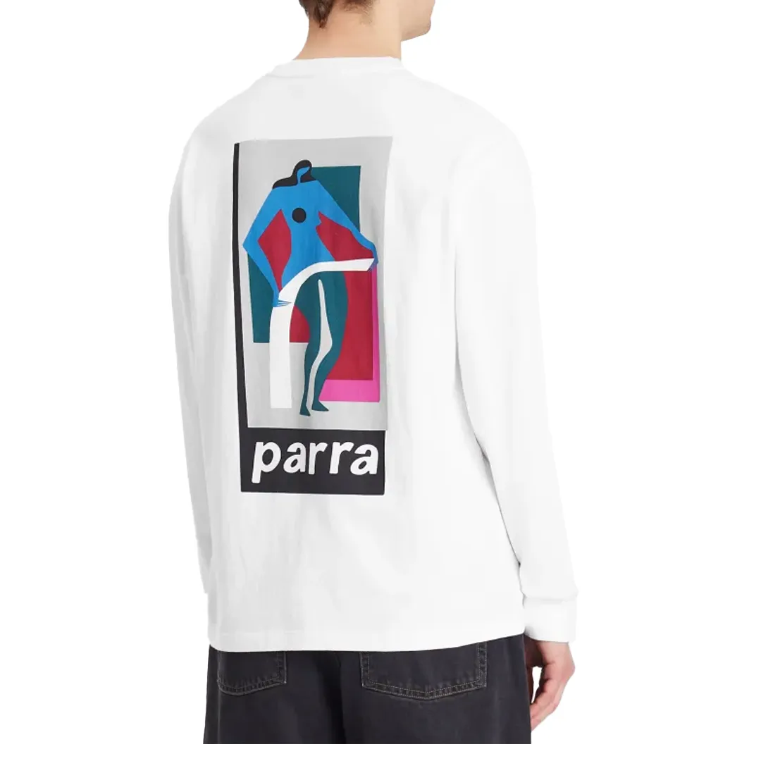 LOWERING THE BAR LONG SLEEVE SHIRT WHITE