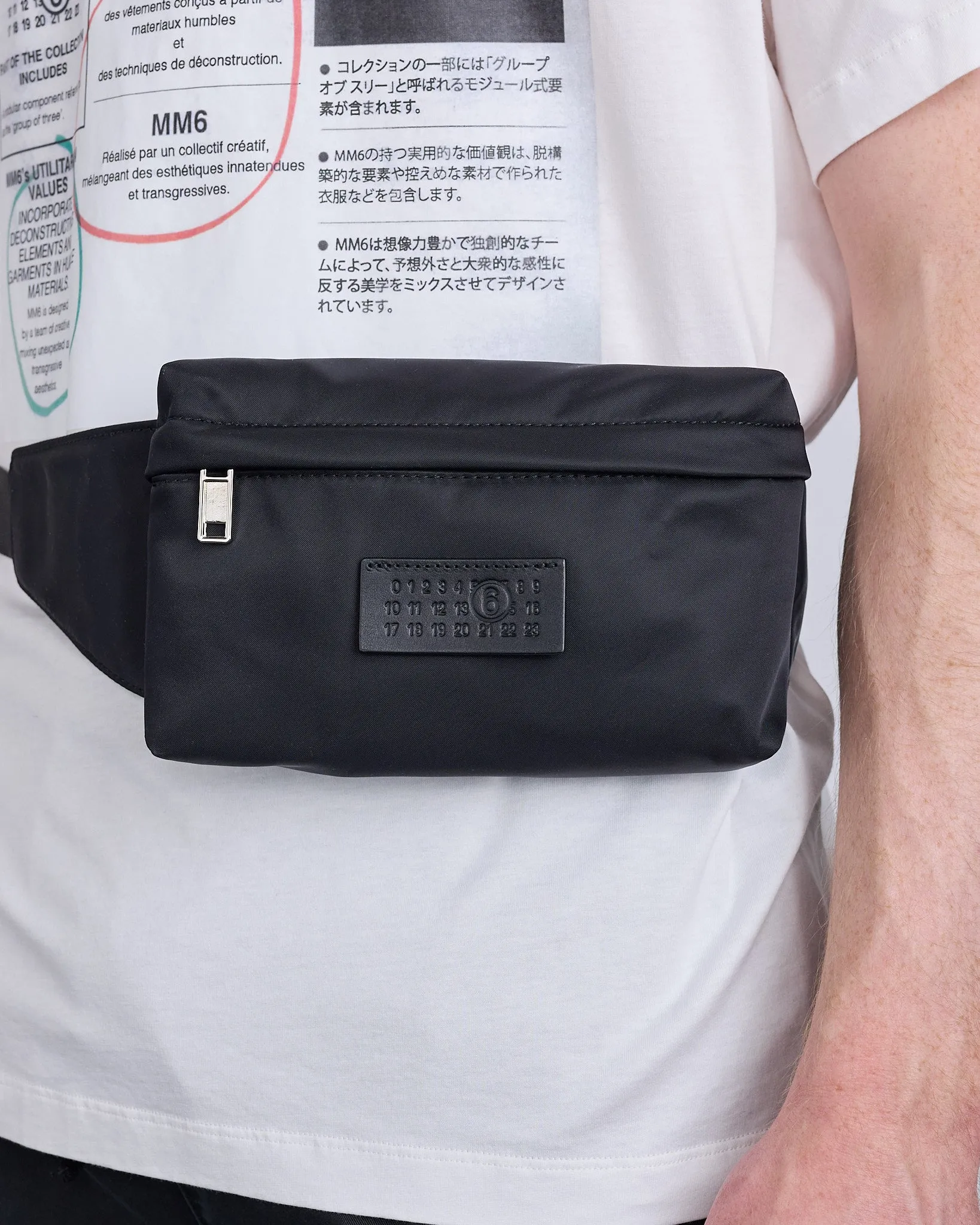 Maison Margiela MM6 Nylon Pockets Belt Bag Black