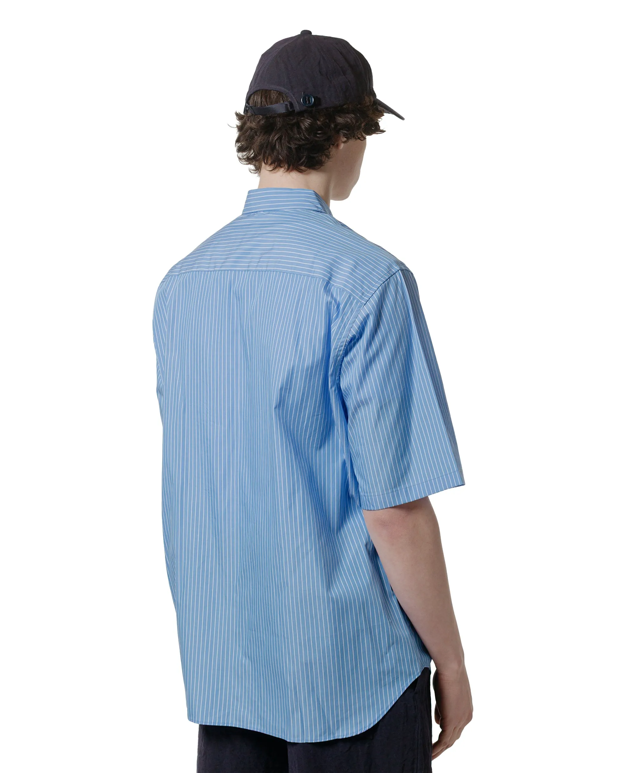 MAN-TLE R18S9 S/S Weather Shirt Pool Stripe
