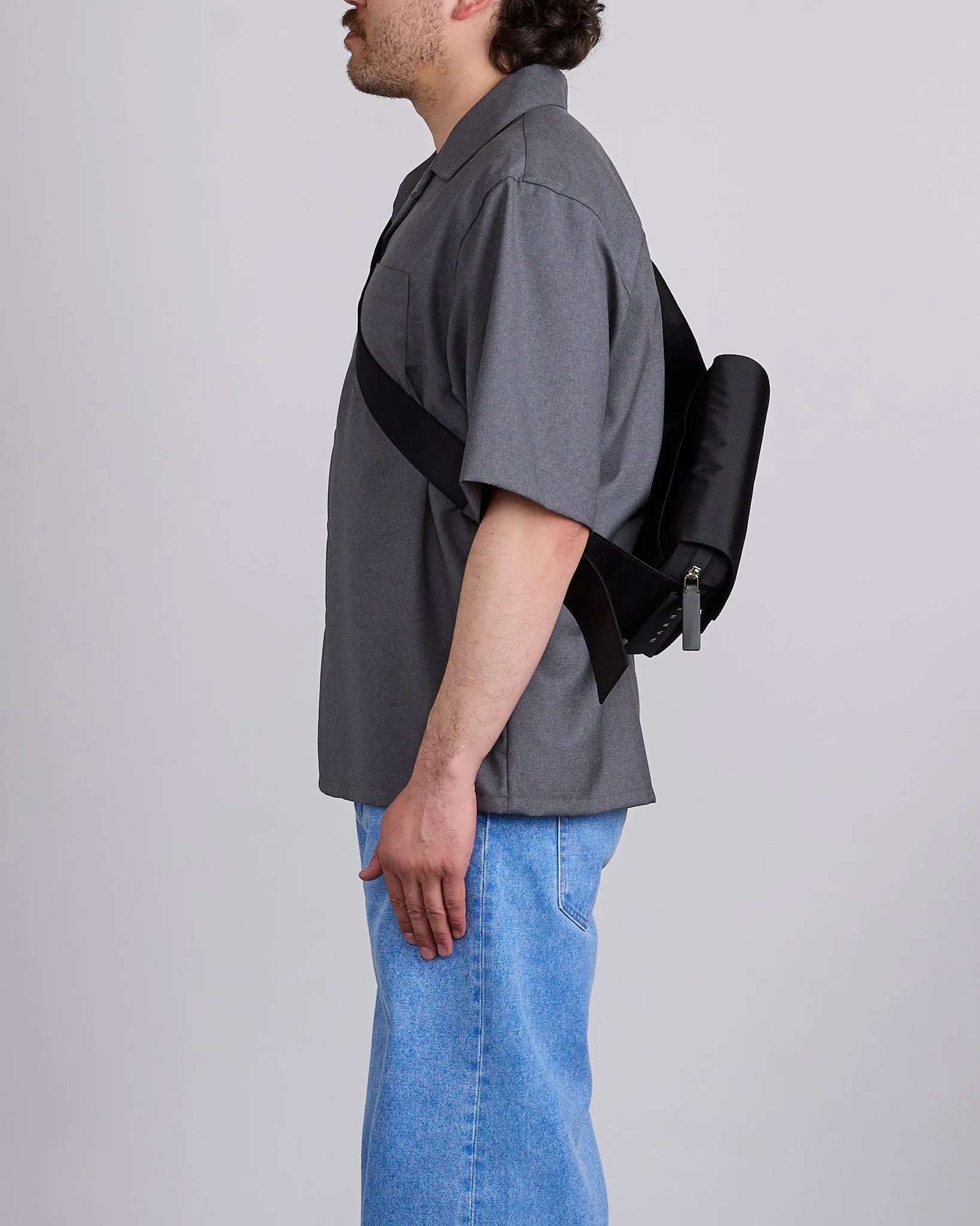 Marni Cityscape Tecno Cordura Bumbag Black