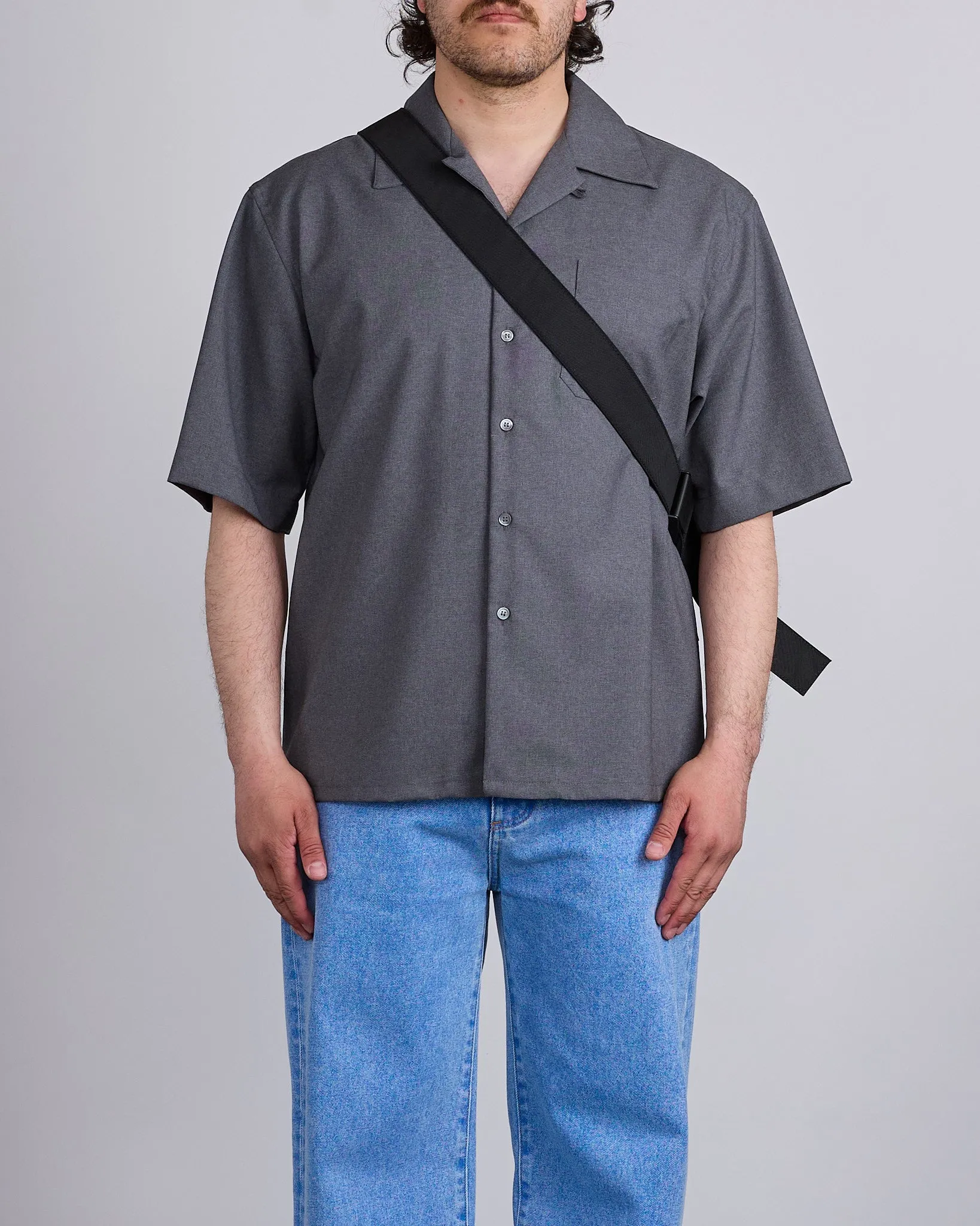 Marni Cityscape Tecno Cordura Bumbag Black