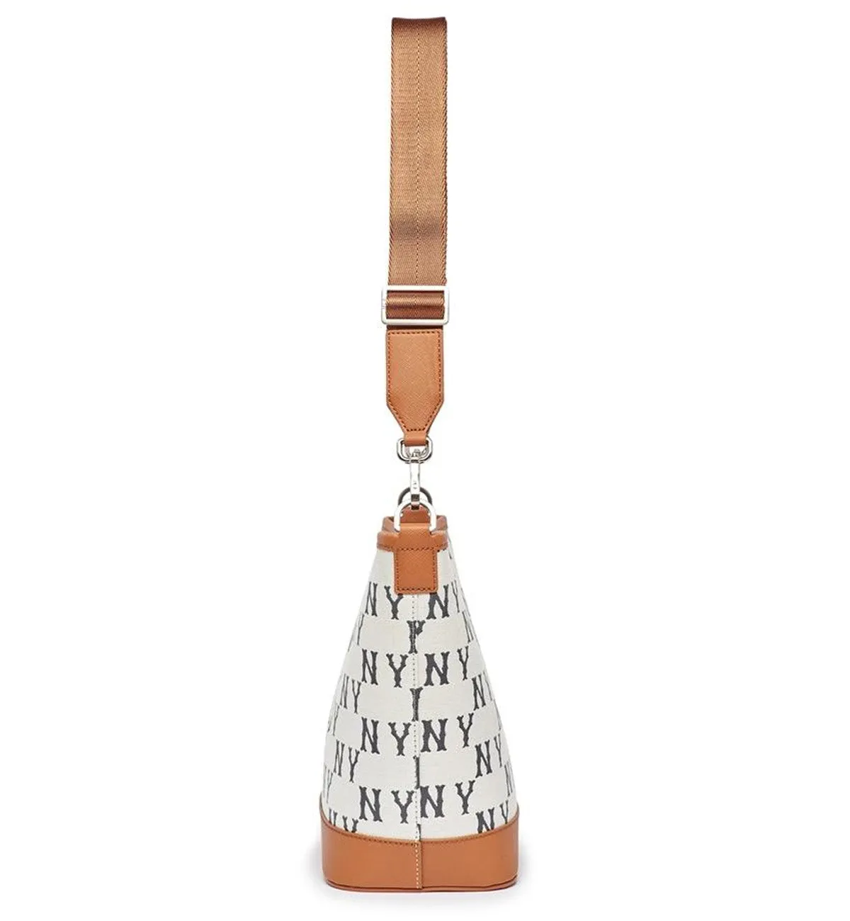 MLB Monogram Bucket Bag New York Yankees (White)