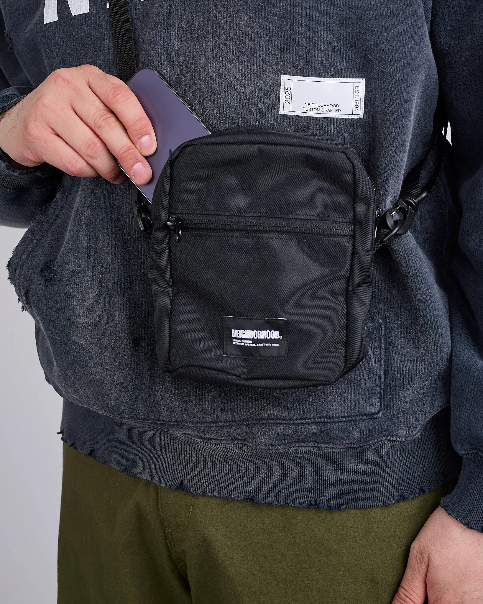 Neighborhood Mini Vertical Bag Black