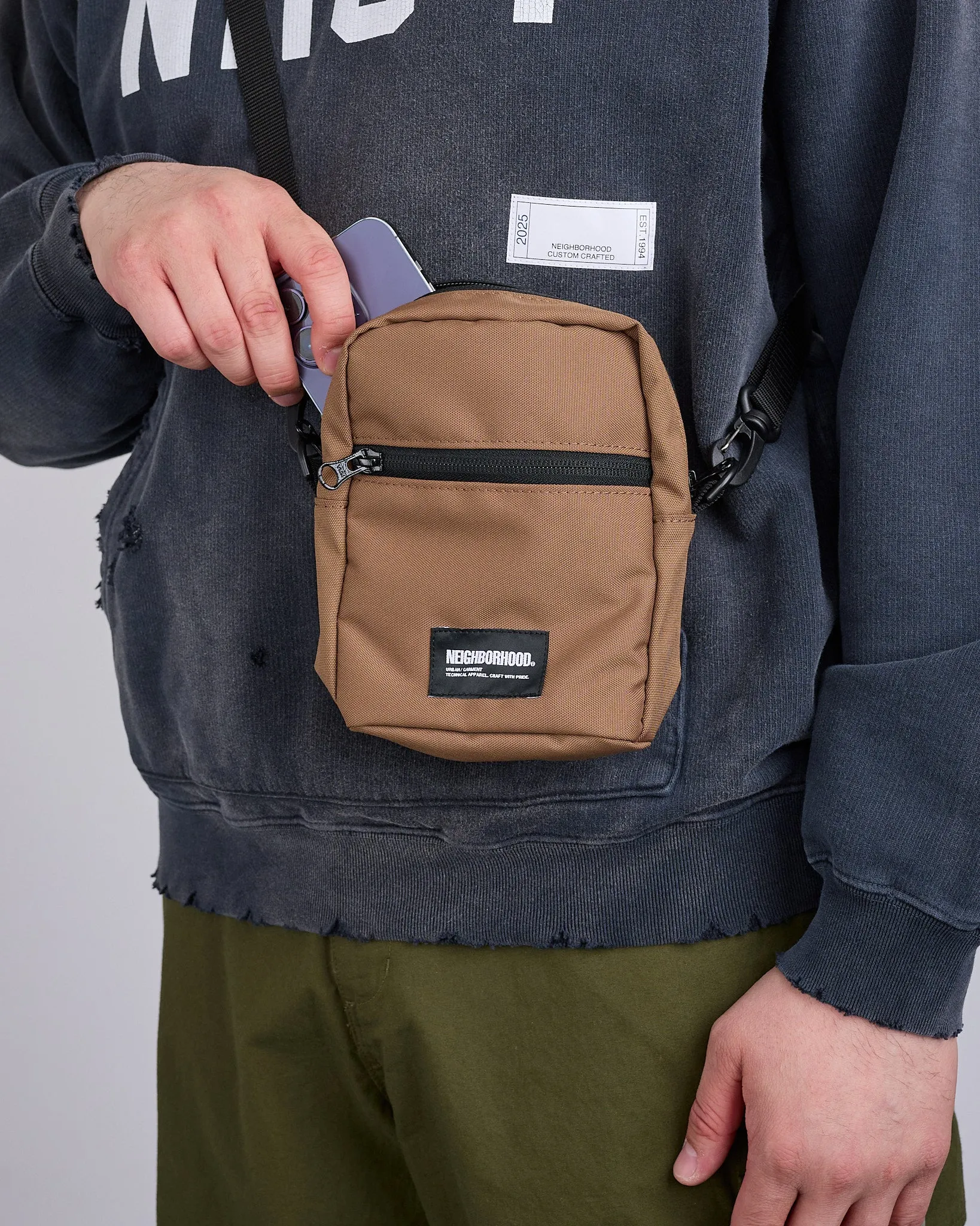Neighborhood Mini Vertical Bag Brown