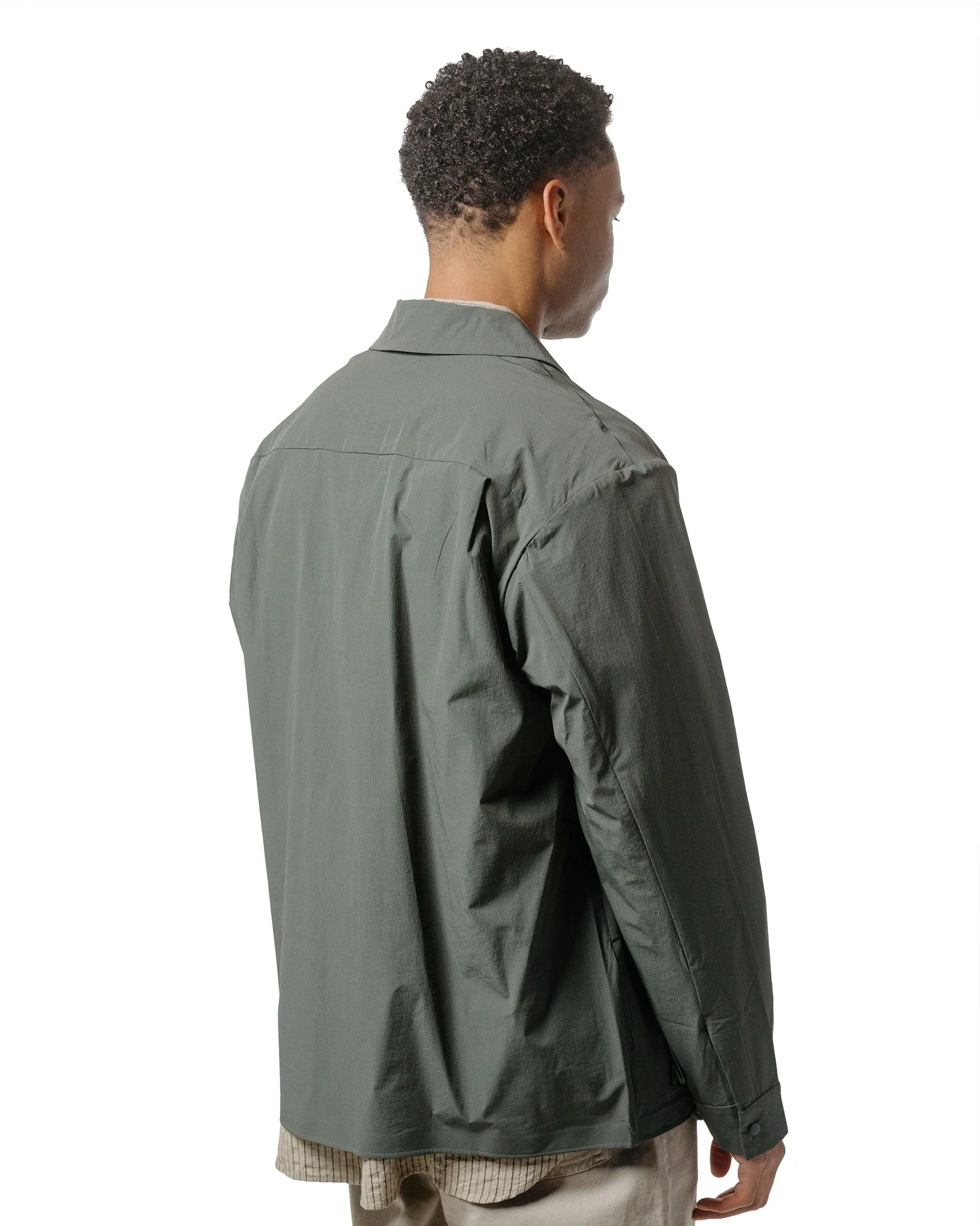 Norse Projects Mads Travel Light Overshirt Black Olive