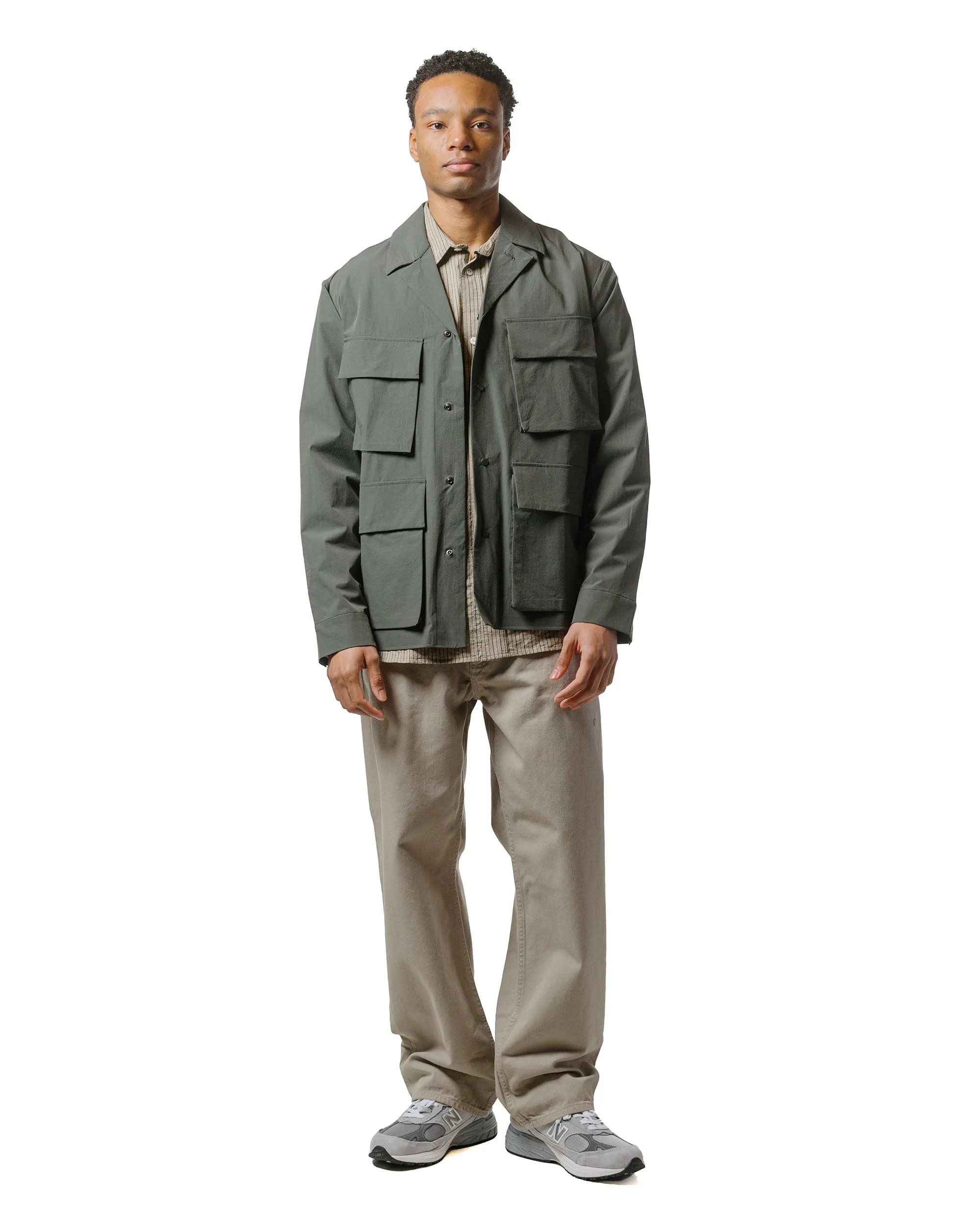 Norse Projects Mads Travel Light Overshirt Black Olive