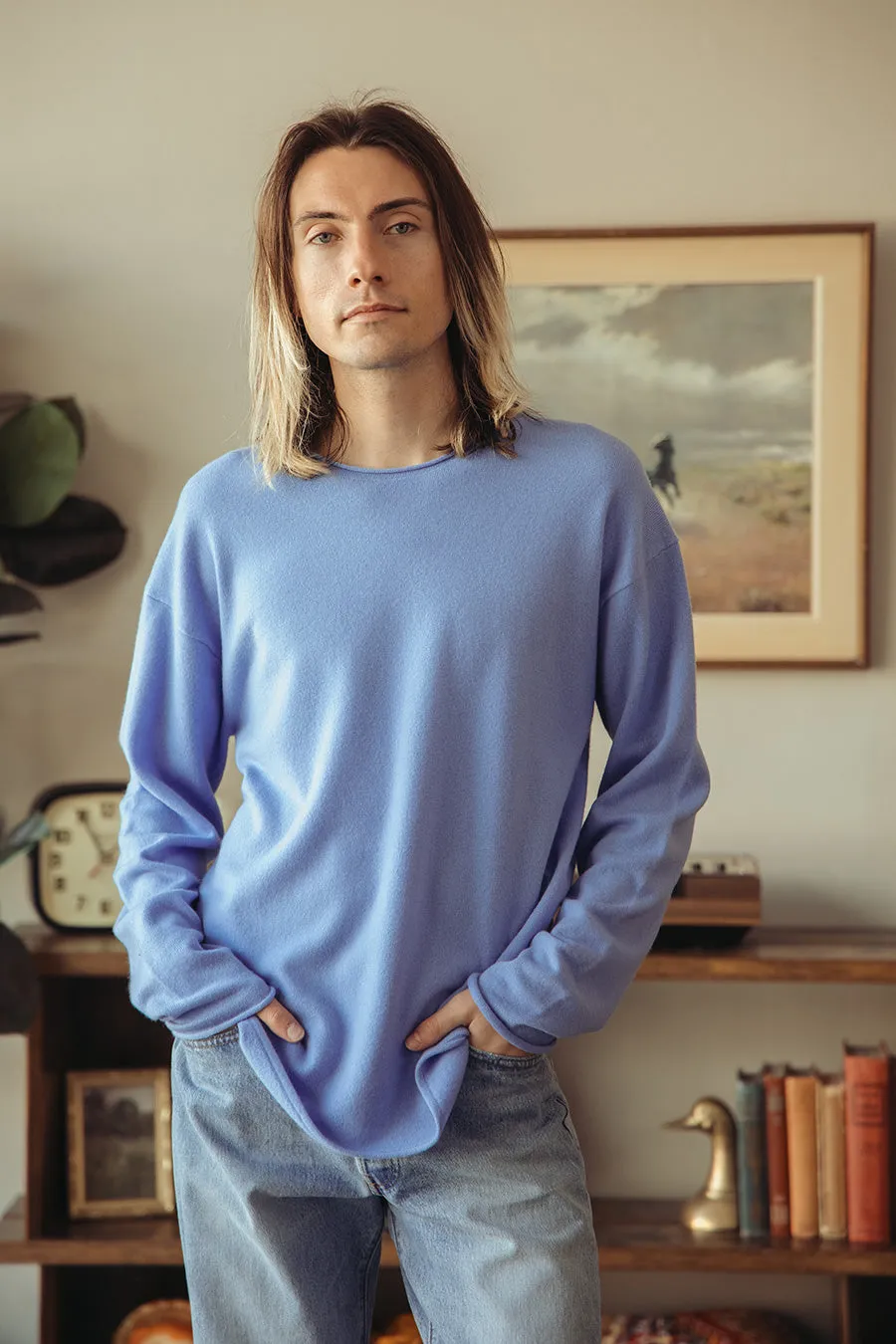 Oversized Crew - French Blue