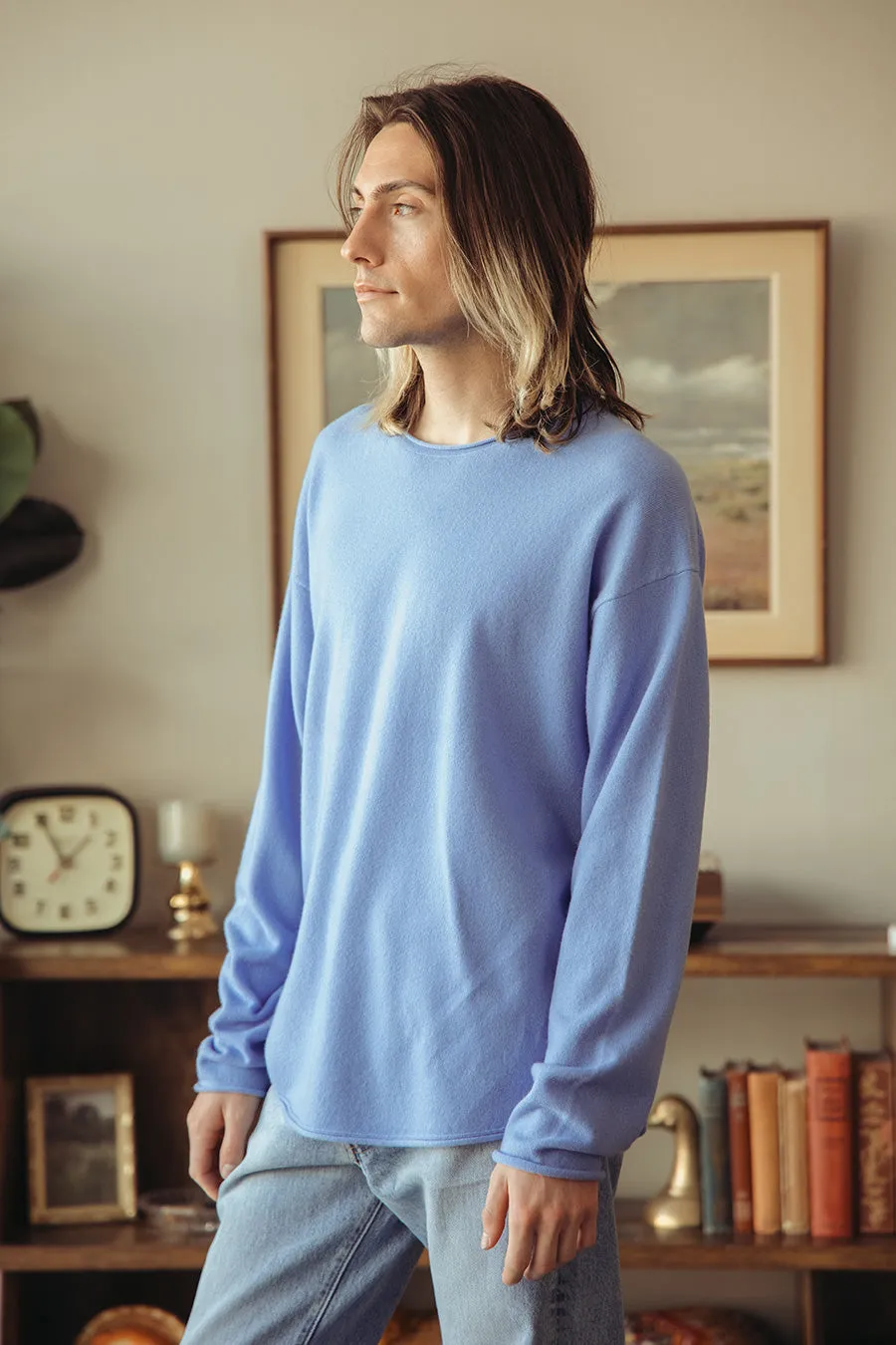 Oversized Crew - French Blue