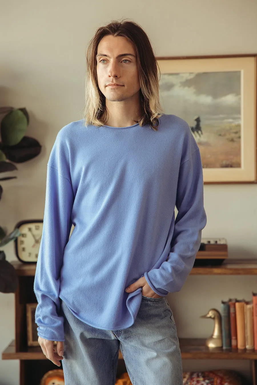 Oversized Crew - French Blue