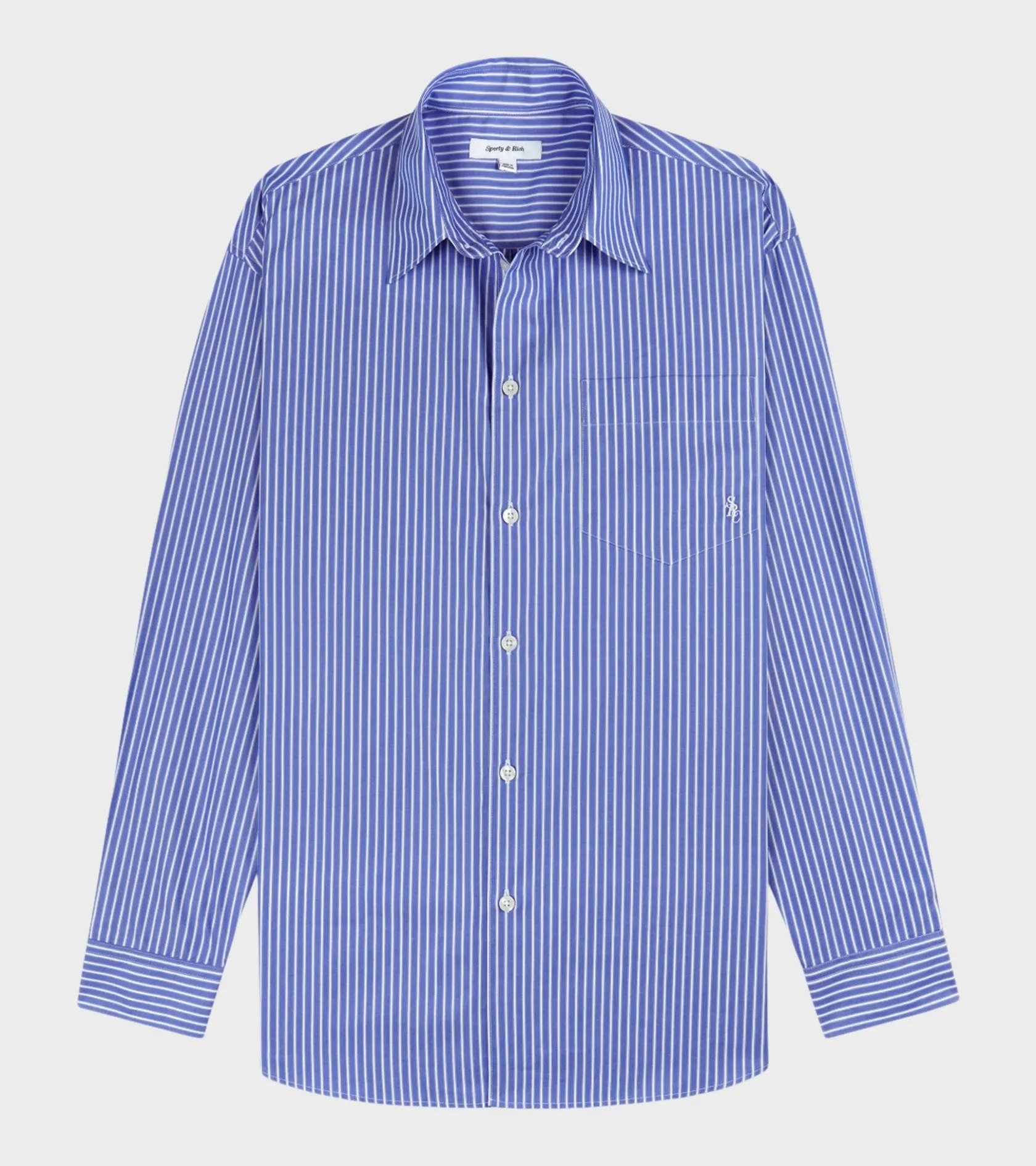 Oversized Shirt Blue Stripes