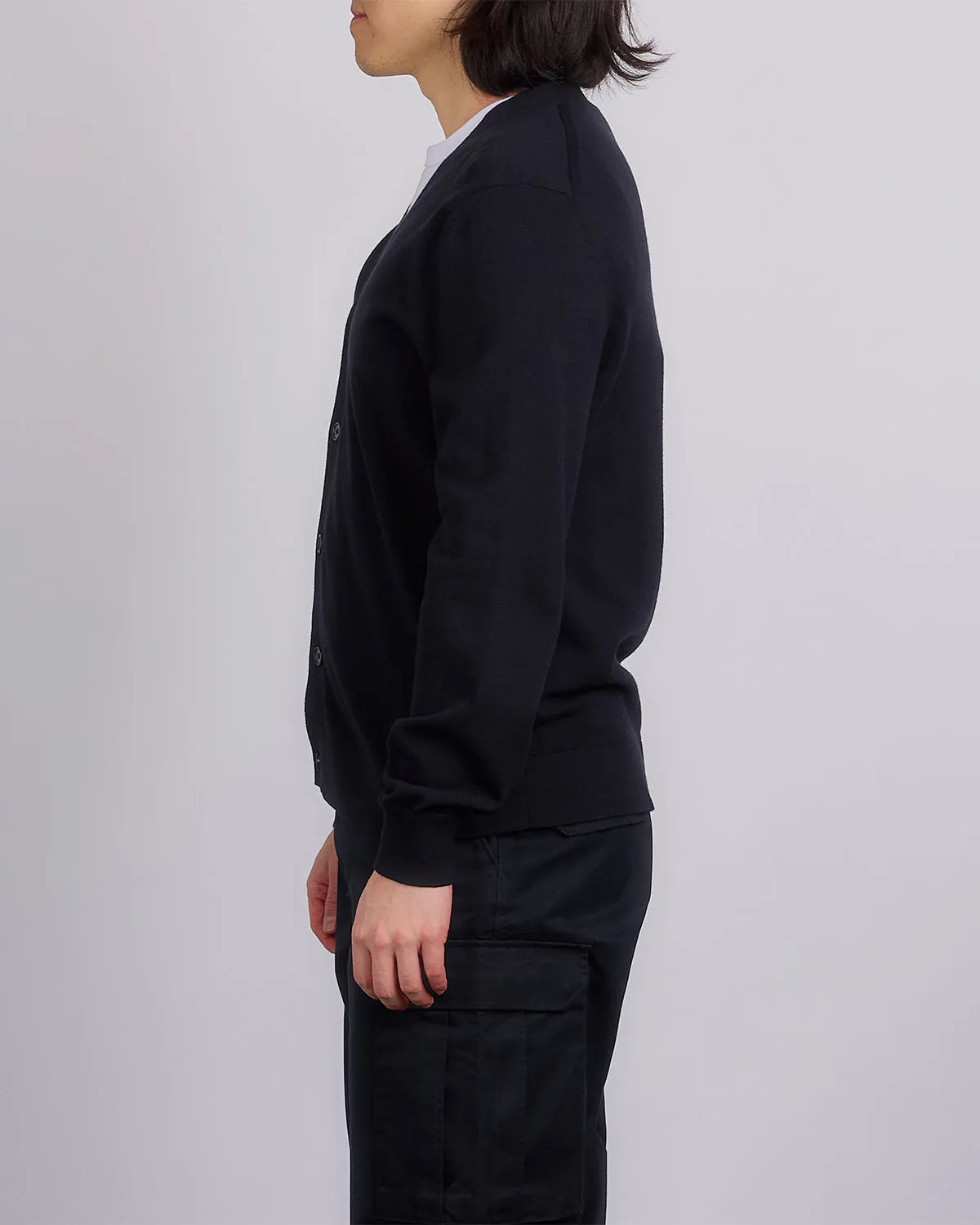 Reigning Champ Knit Cotton Cashmere Riviera Cardigan Black