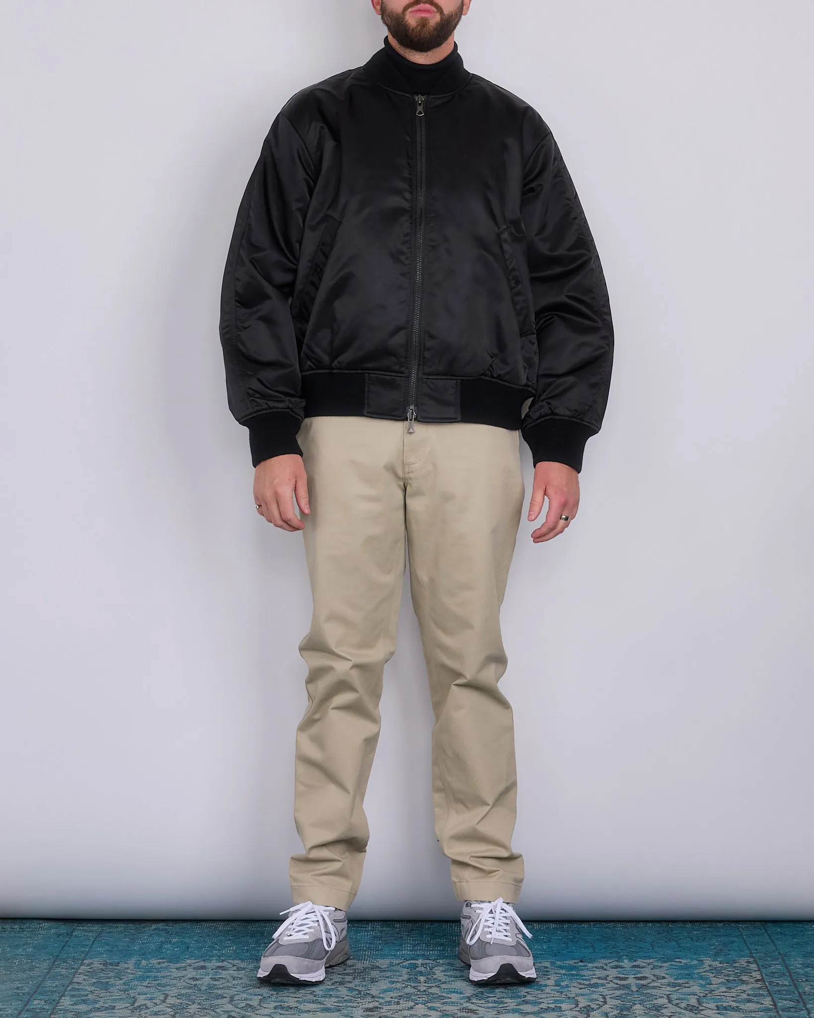 Reigning Champ Nylon Woven Crew Jacket Black