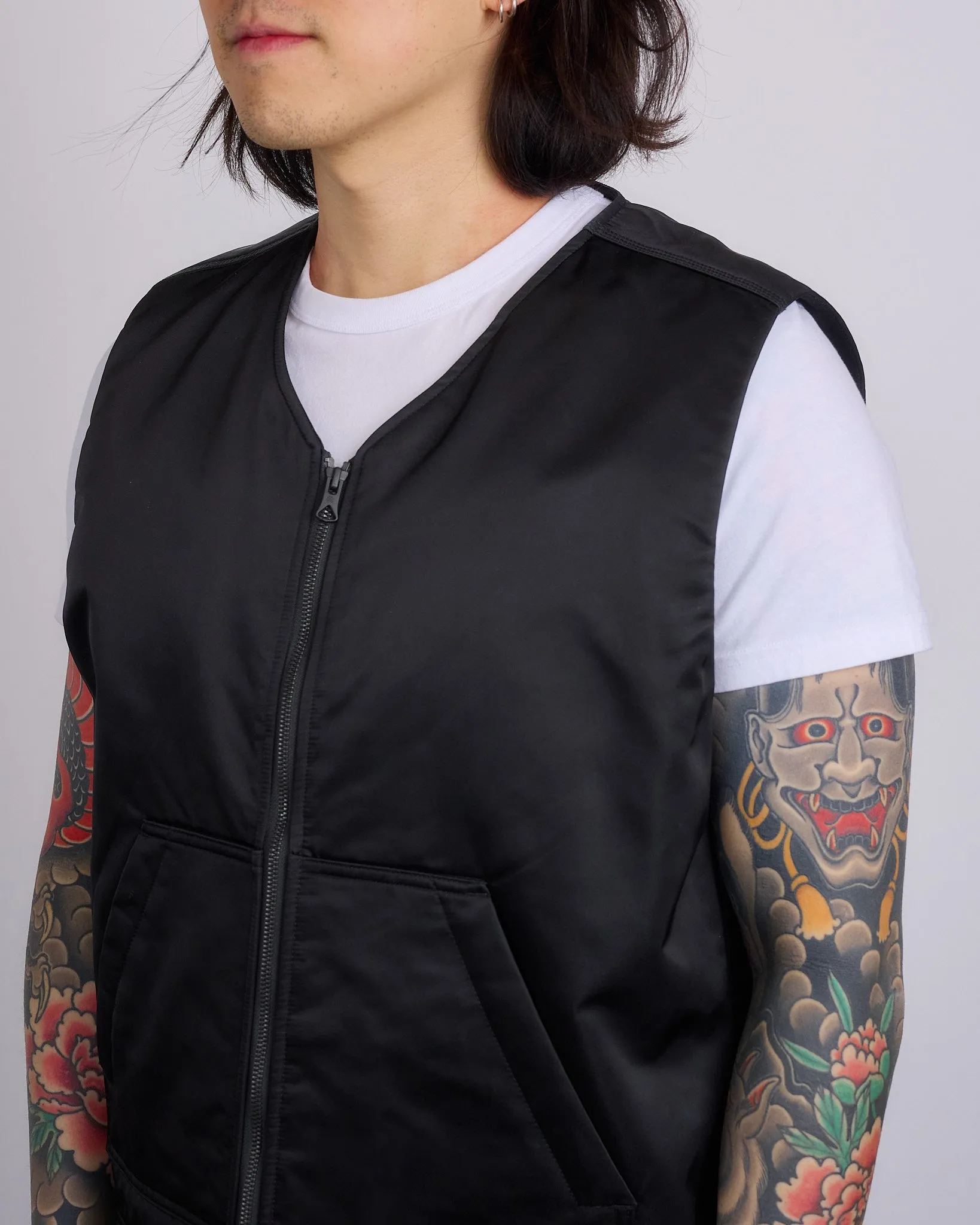 Reigning Champ Woven Nylon Vest Black