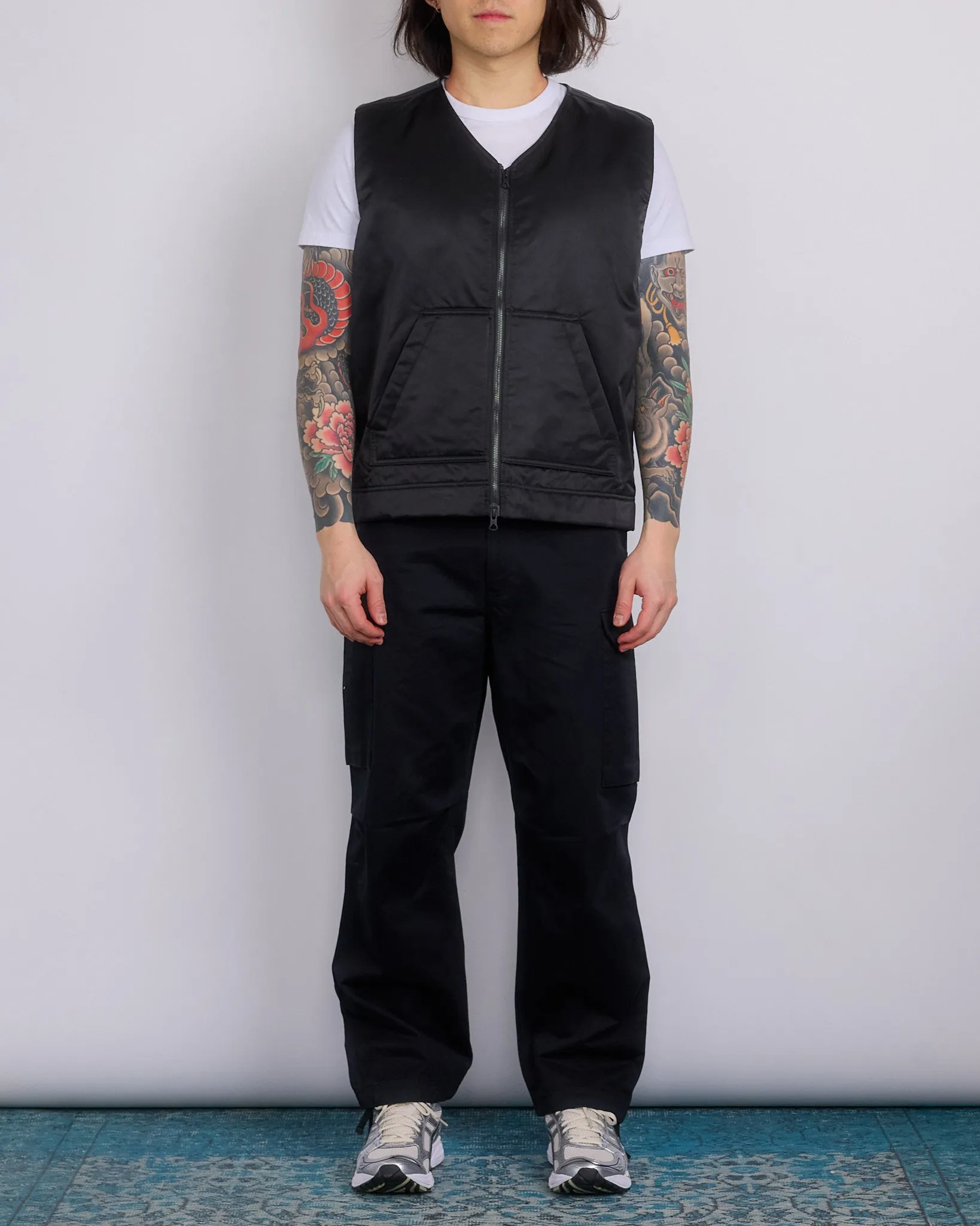 Reigning Champ Woven Nylon Vest Black