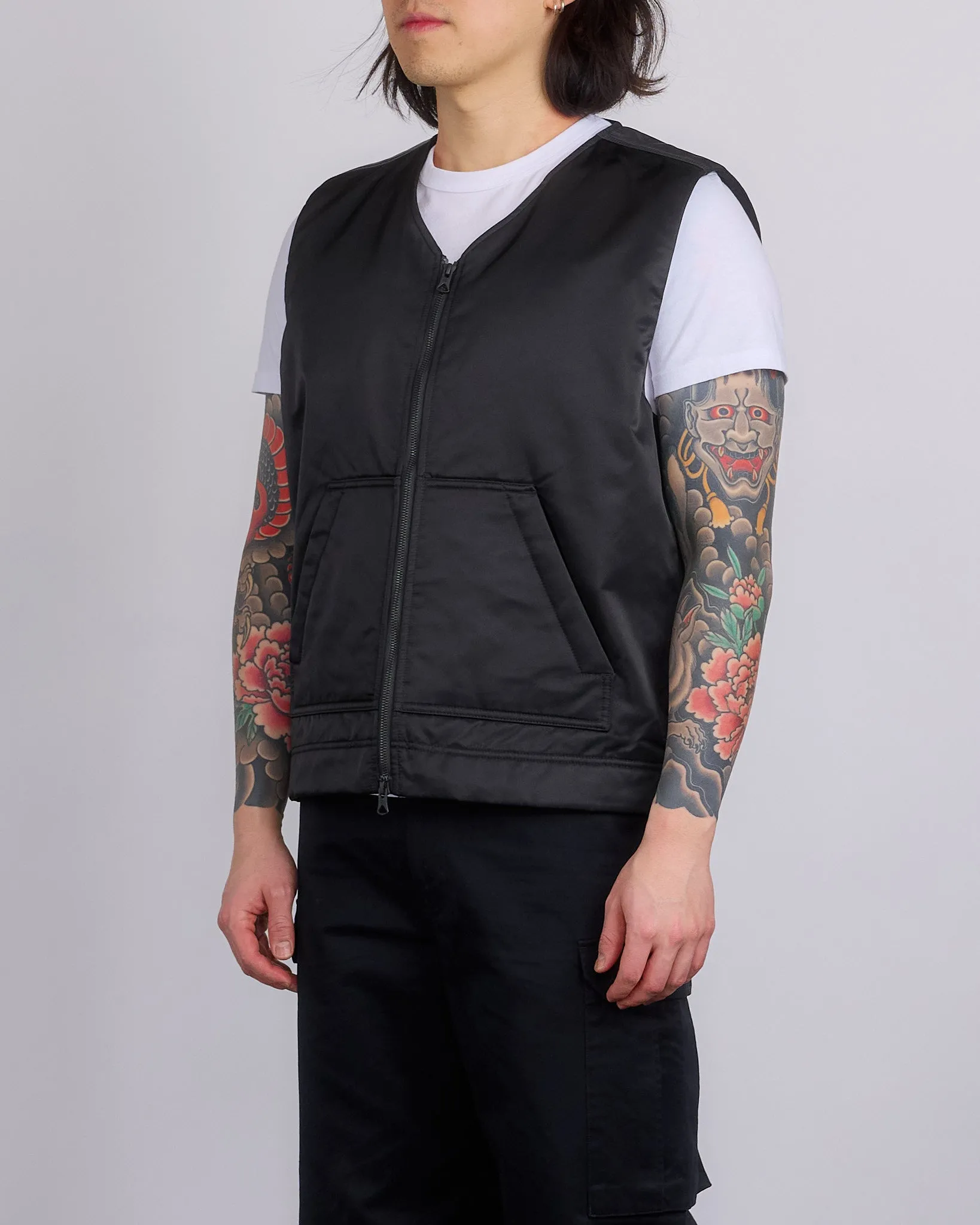 Reigning Champ Woven Nylon Vest Black