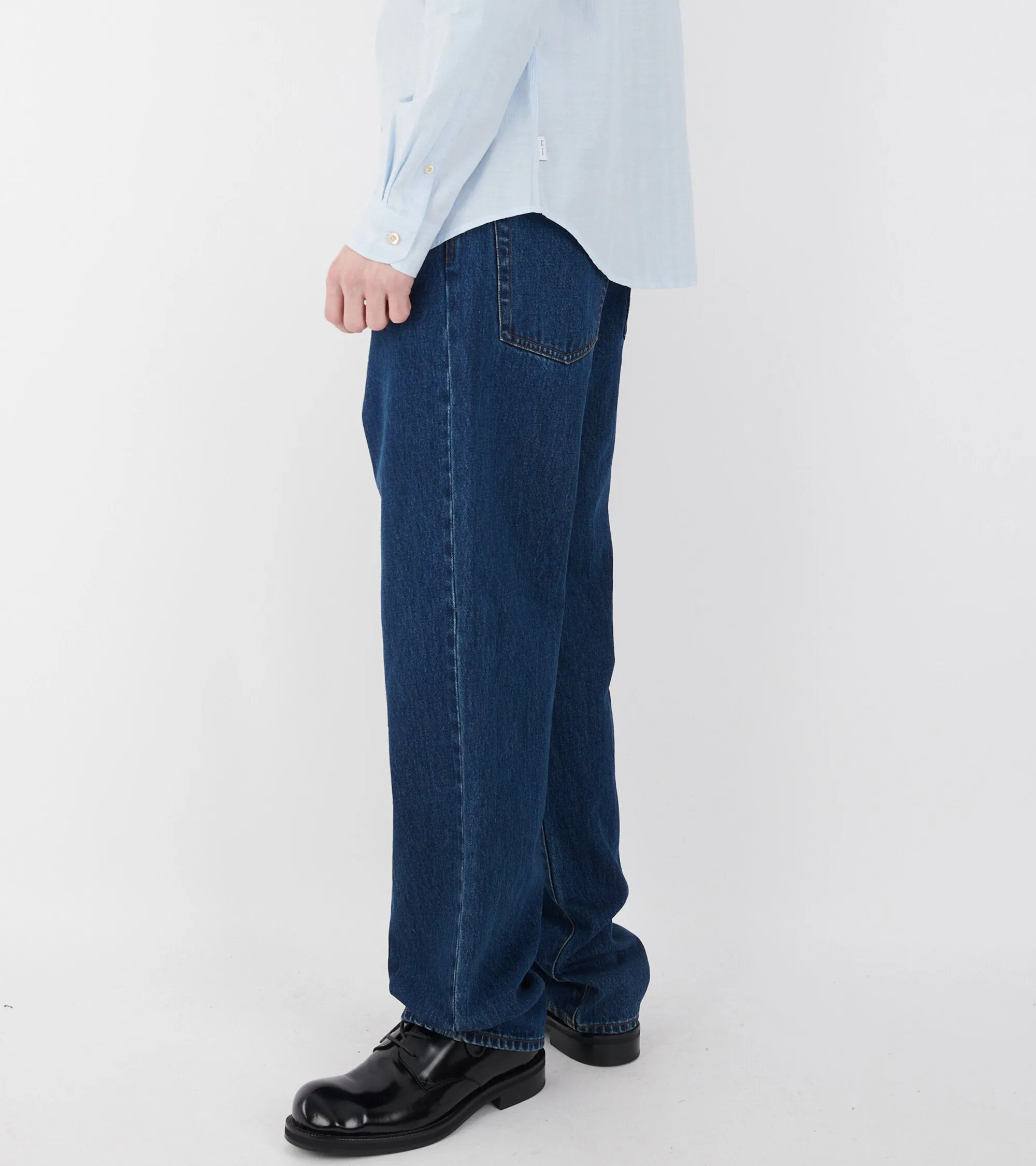 Relaxed Denim Jeans Indigo Blue