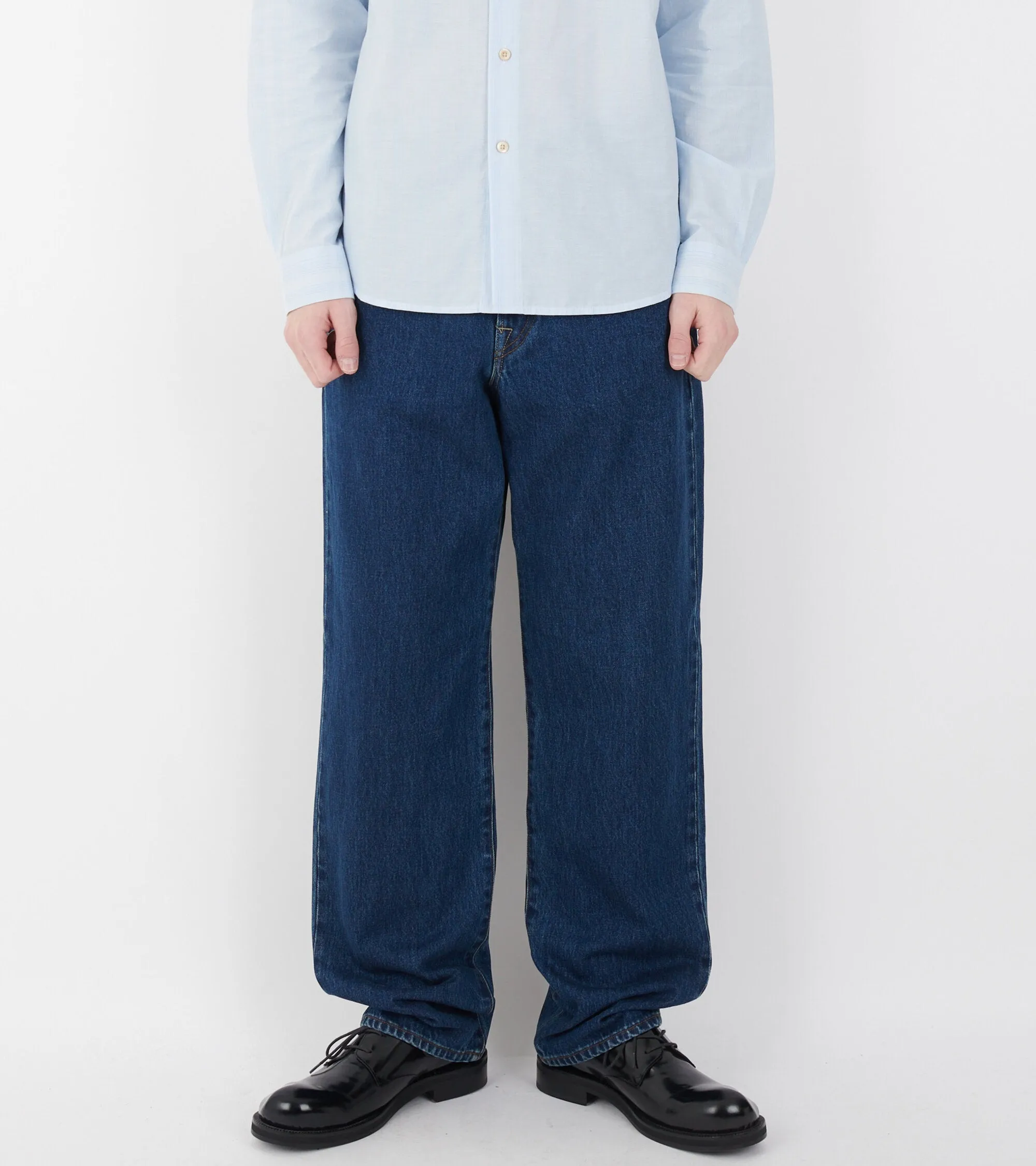 Relaxed Denim Jeans Indigo Blue