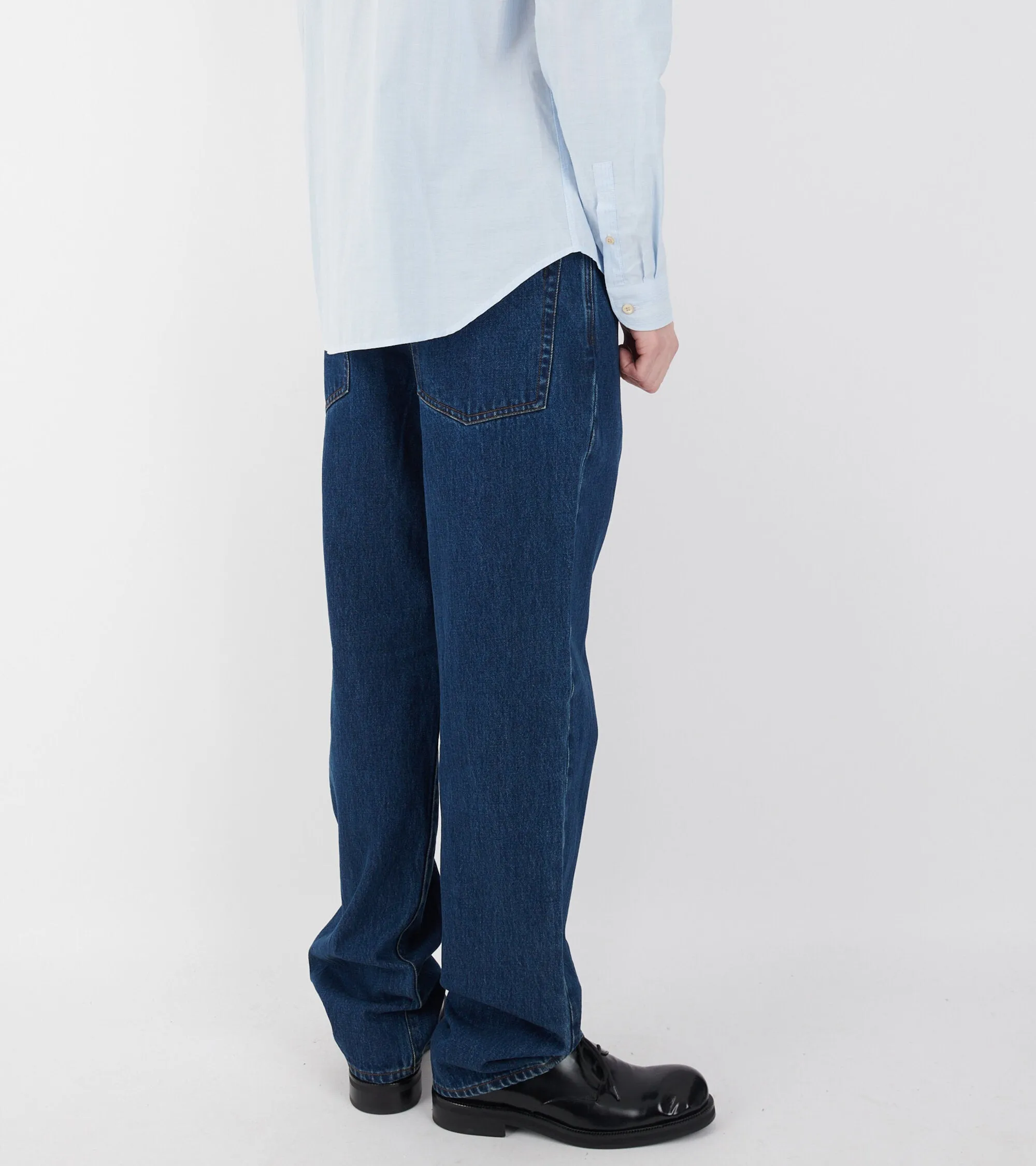 Relaxed Denim Jeans Indigo Blue