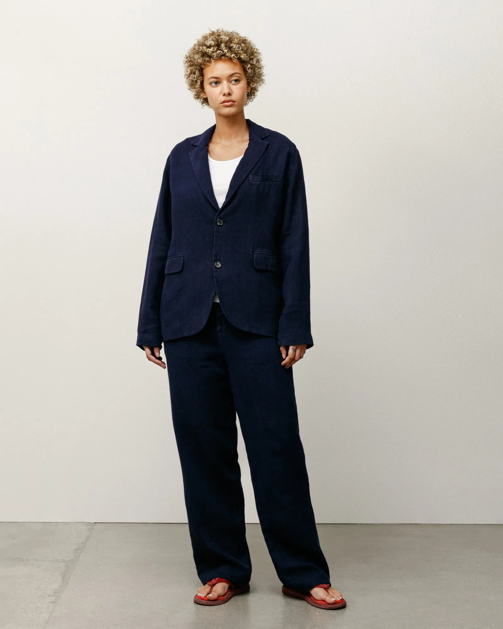 RELAXED TROUSER TEXTURED LINEN