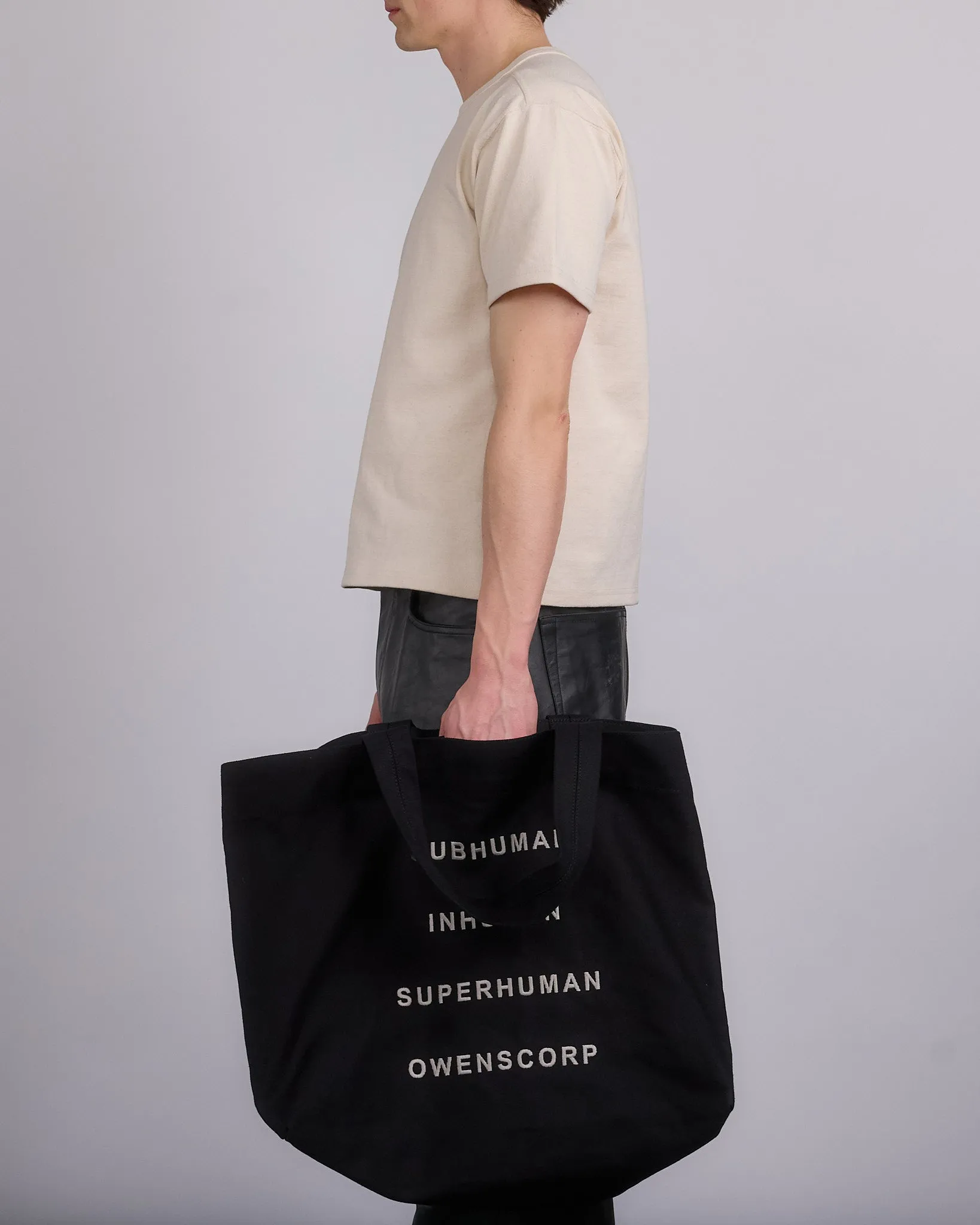 Rick Owens Beach Tote Bag Inhuman Black Pearl