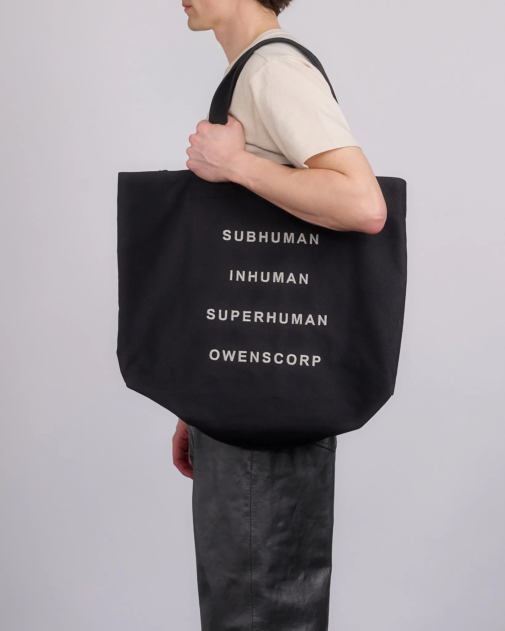Rick Owens Beach Tote Bag Inhuman Black Pearl