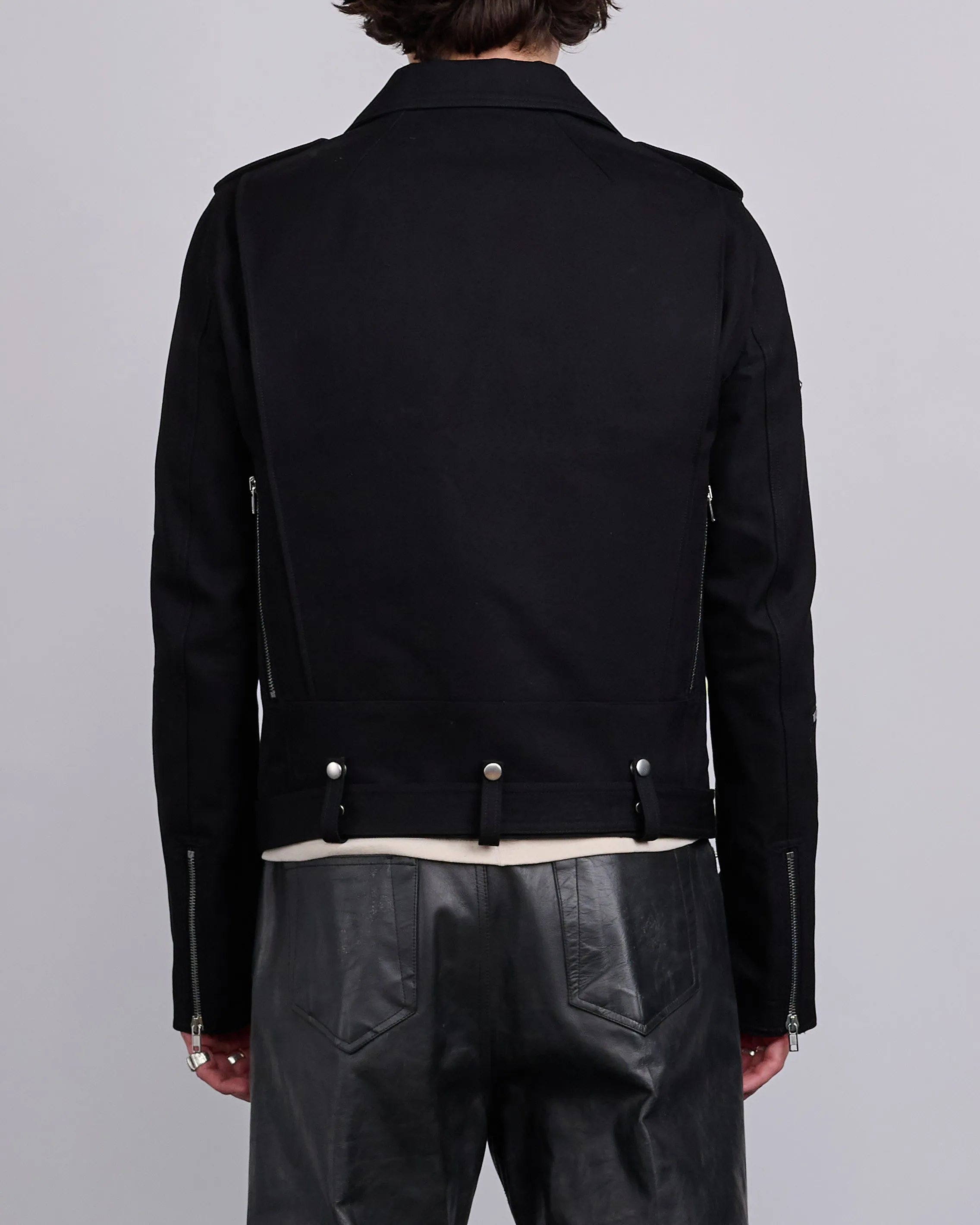 Rick Owens Bonotto Bauhaus Stooges Jacket Terrain Cotton Black