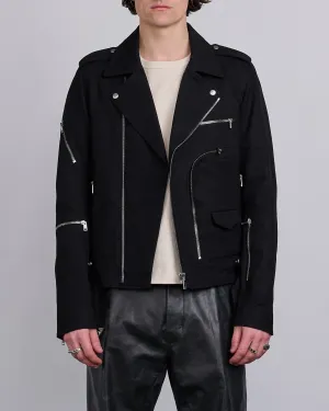 Rick Owens Bonotto Bauhaus Stooges Jacket Terrain Cotton Black
