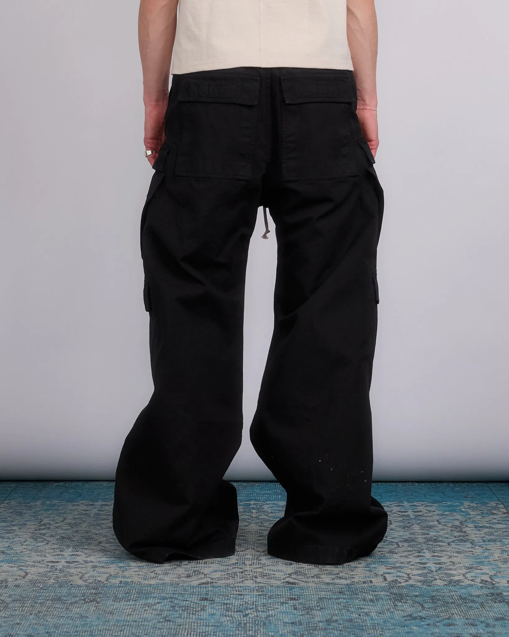 Rick Owens DRKSHDW Double Cargo Jumbo Belas Cttn Cnvas Blk