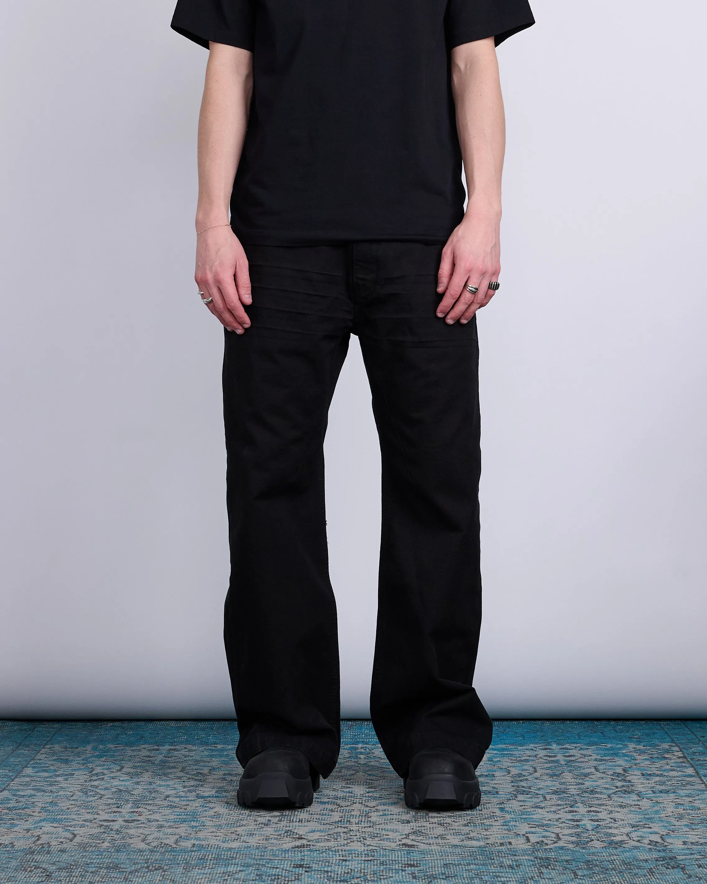 Rick Owens DRKSHDW Geth Jeans Cotton Canvas Black