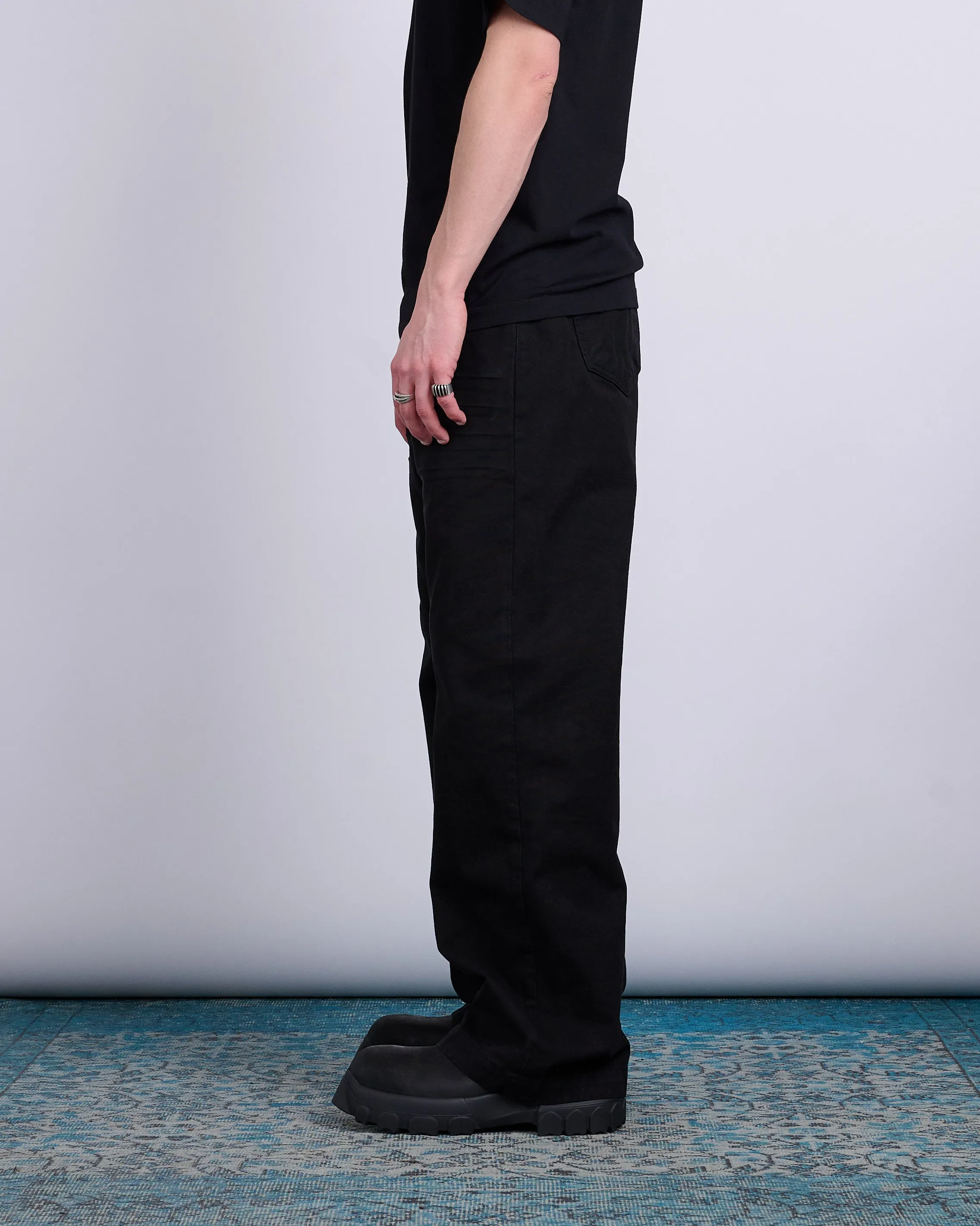 Rick Owens DRKSHDW Geth Jeans Cotton Canvas Black
