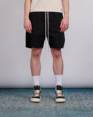 Rick Owens DRKSHDW Lng Bxr Butt Zip Shrt Cotton Canvas Blk