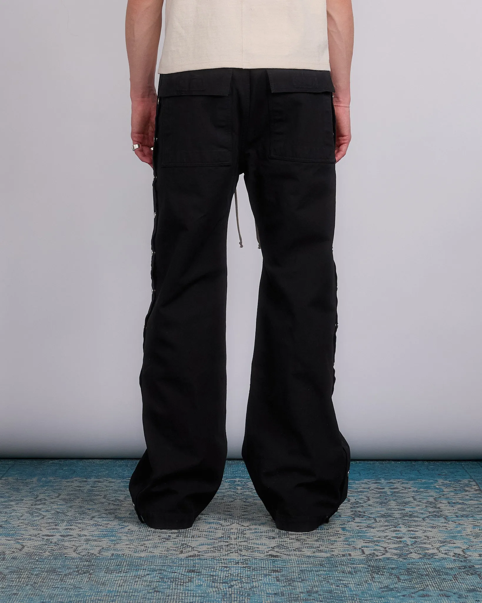 Rick Owens DRKSHDW Pusher Pants Cotton Canvas Black