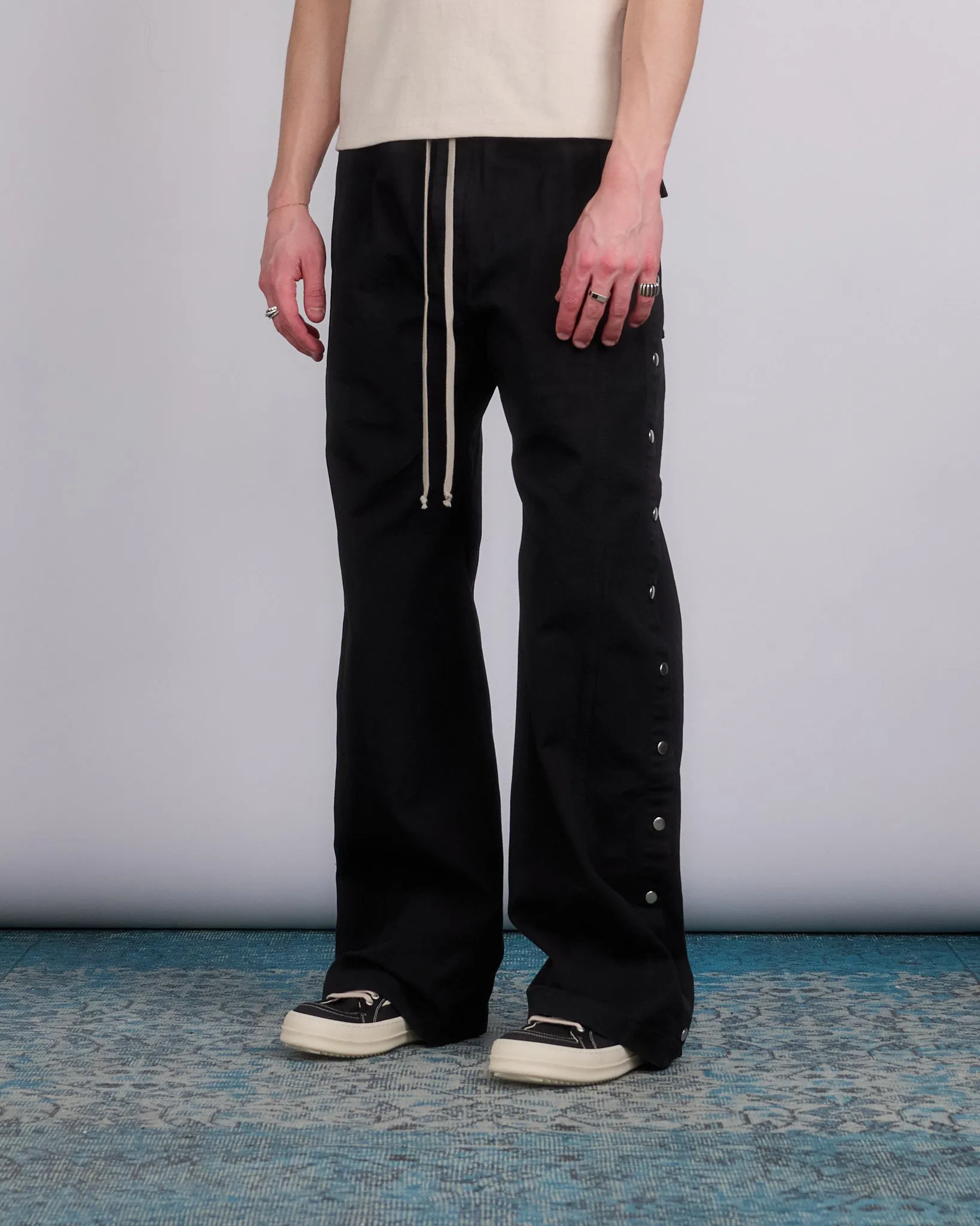 Rick Owens DRKSHDW Pusher Pants Cotton Canvas Black