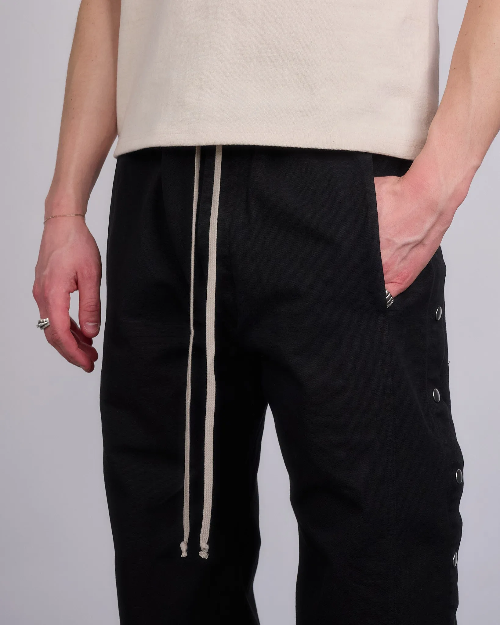 Rick Owens DRKSHDW Pusher Pants Cotton Canvas Black