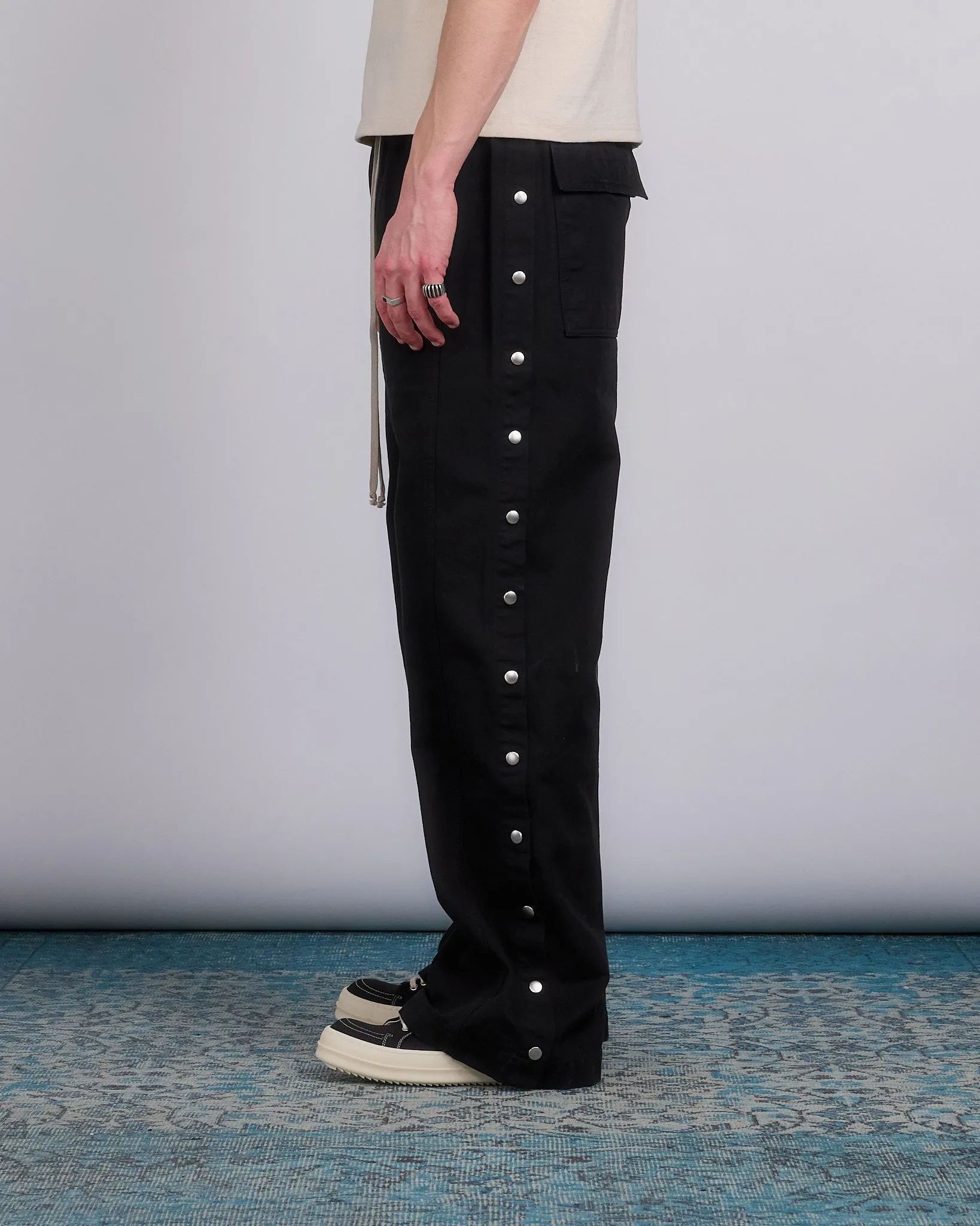 Rick Owens DRKSHDW Pusher Pants Cotton Canvas Black