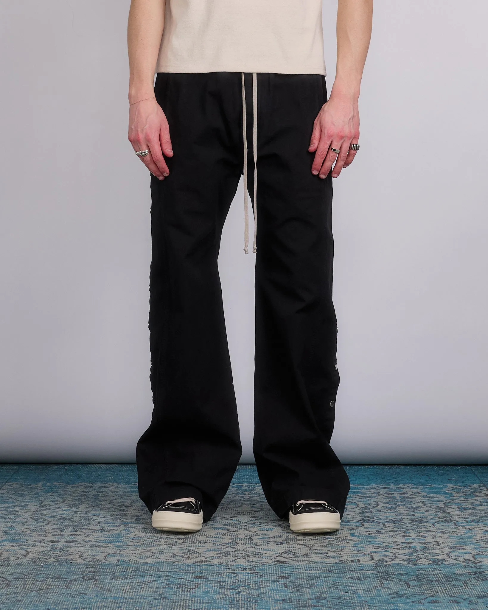 Rick Owens DRKSHDW Pusher Pants Cotton Canvas Black