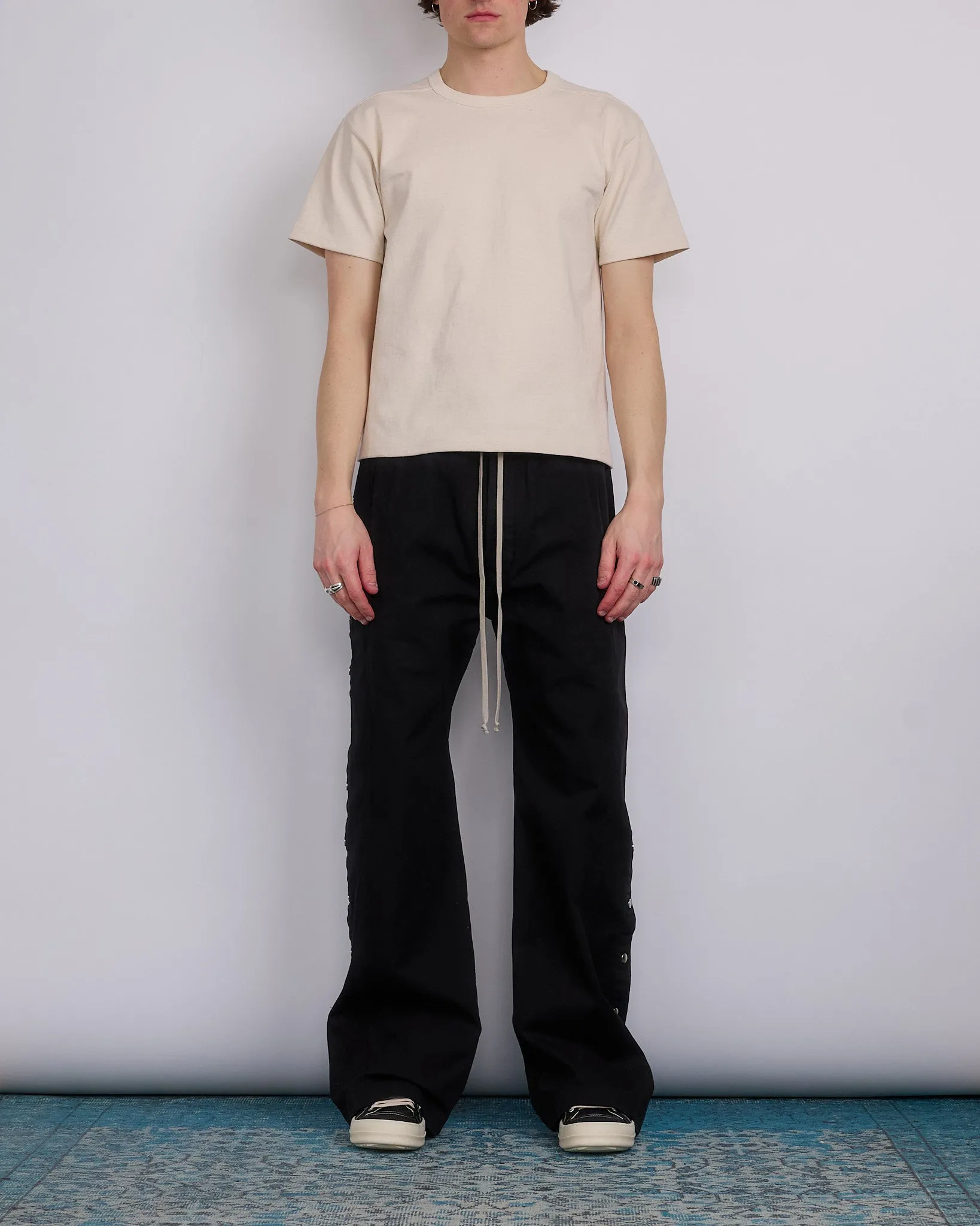 Rick Owens DRKSHDW Pusher Pants Cotton Canvas Black