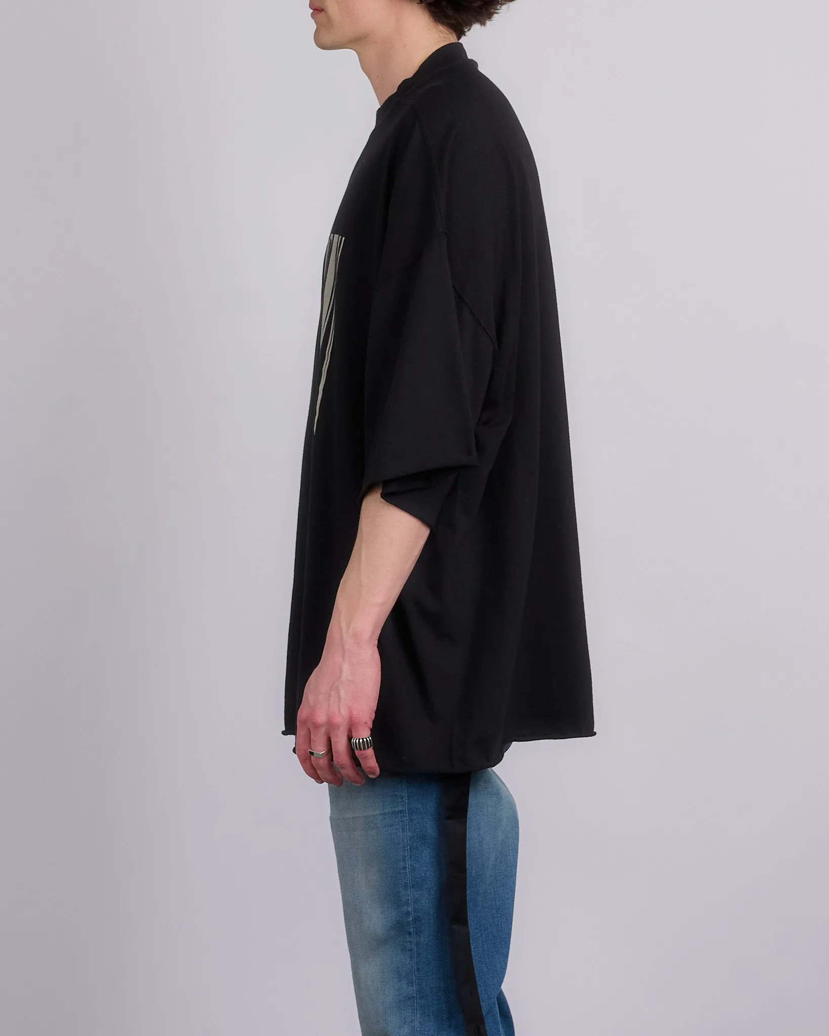 Rick Owens DRKSHDW Tommy T-Shirt RN Jersey DRKSHDW Black Pearl