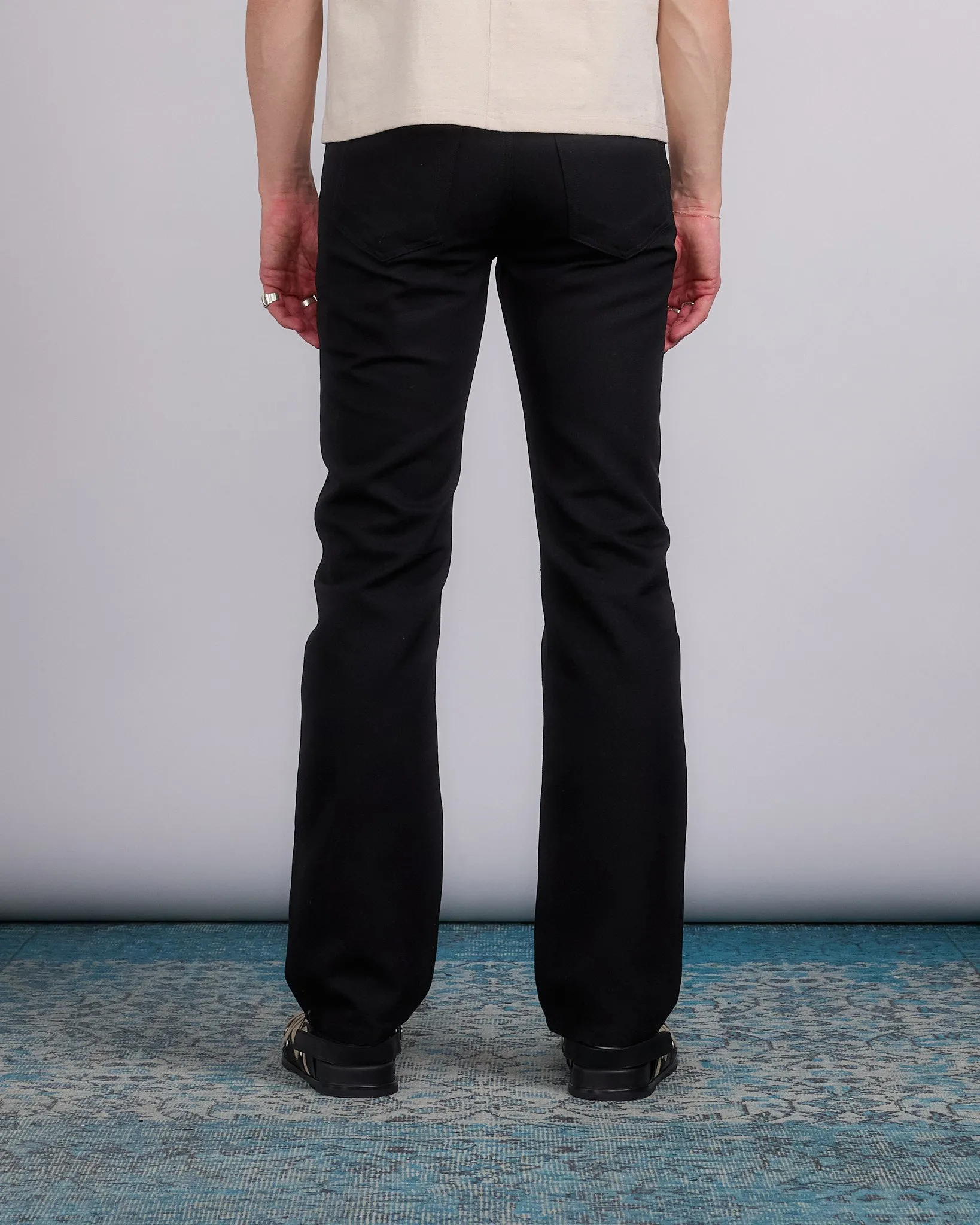 Rick Owens Runway Bonotto Headon Jean Terrain Cotton Black