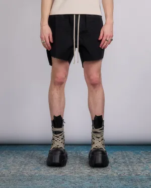 Rick Owens Runway Boxer Short Cotton Canvas Black