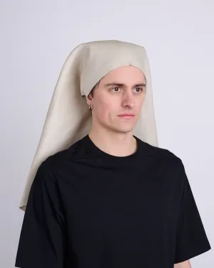 Rick Owens Runway Wig Nun Linen Twill Natural