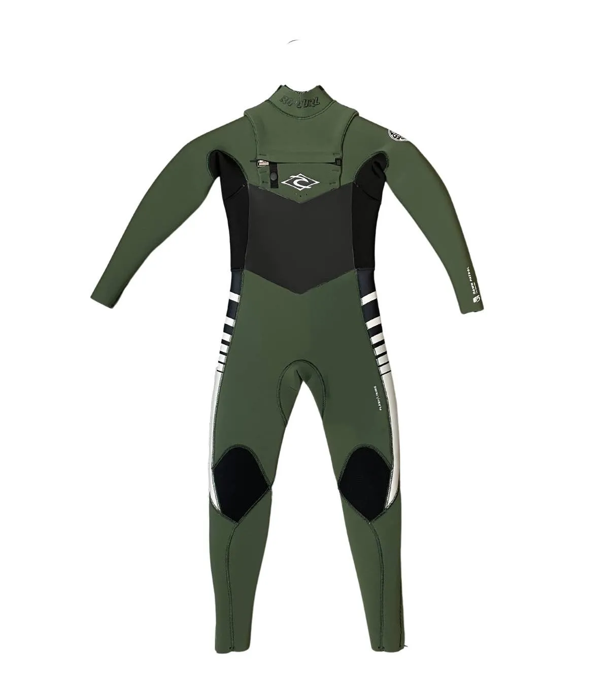 RIP CURL JUNIOR DAWN PATROL 4/3  CHEST ZIP GREEN 2024