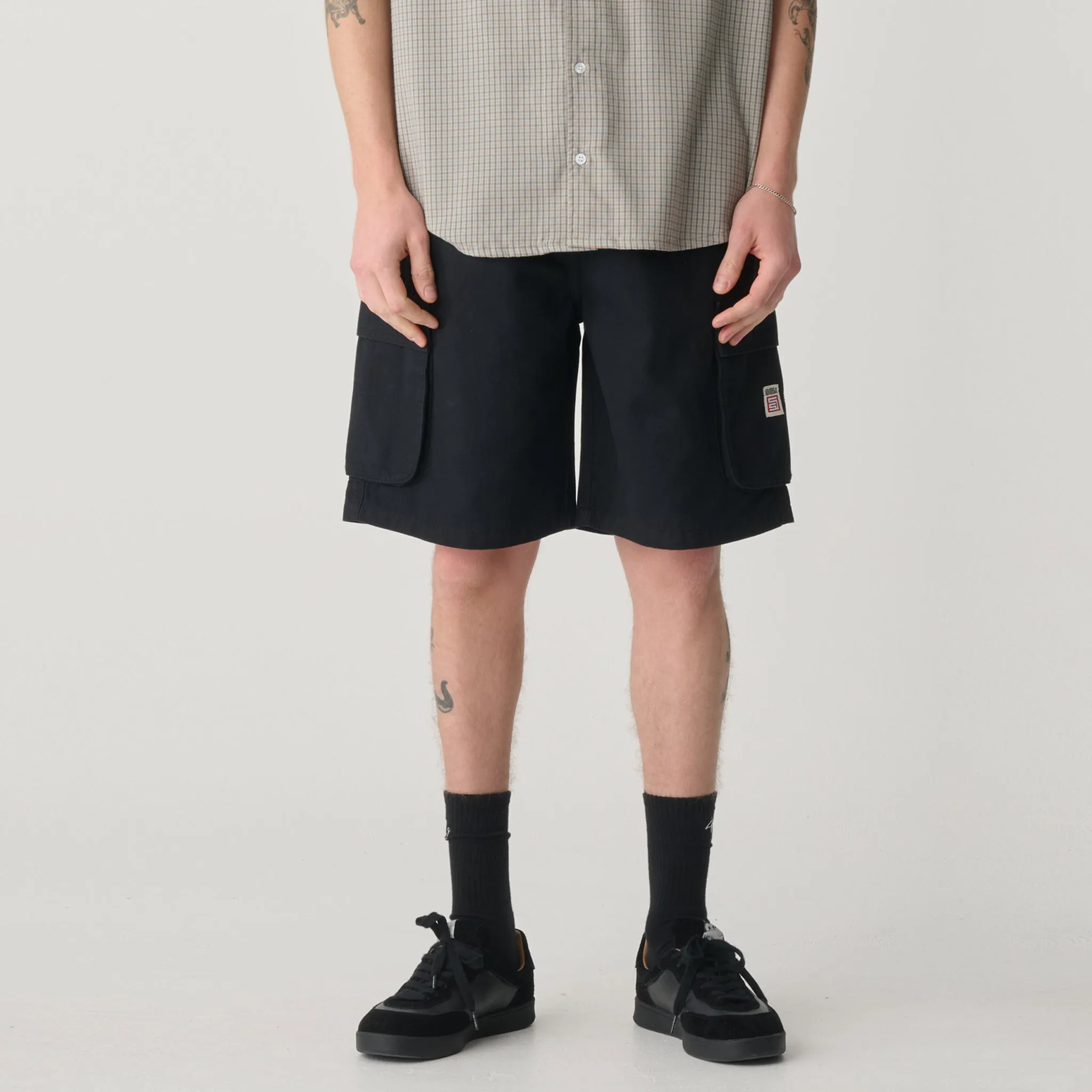 S-Double Cargo Workshort Black