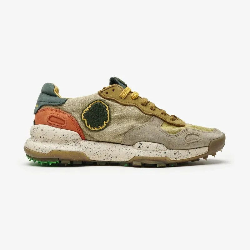 SATORISAN CHACRONA LINEN PSYCHADELIC KHAKI | ZAPATILLAS SOSTENIBLES