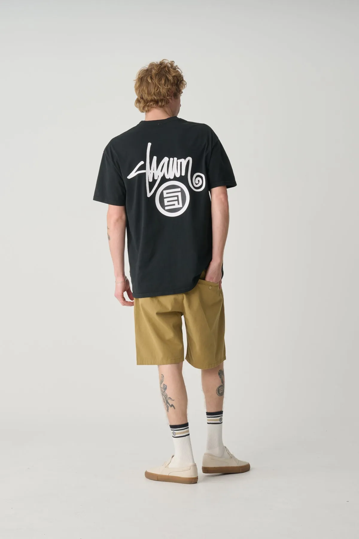 Shawn Dot T-Shirt - Washed Black