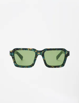 Staunton Sunglasses (Green Granite/Green)