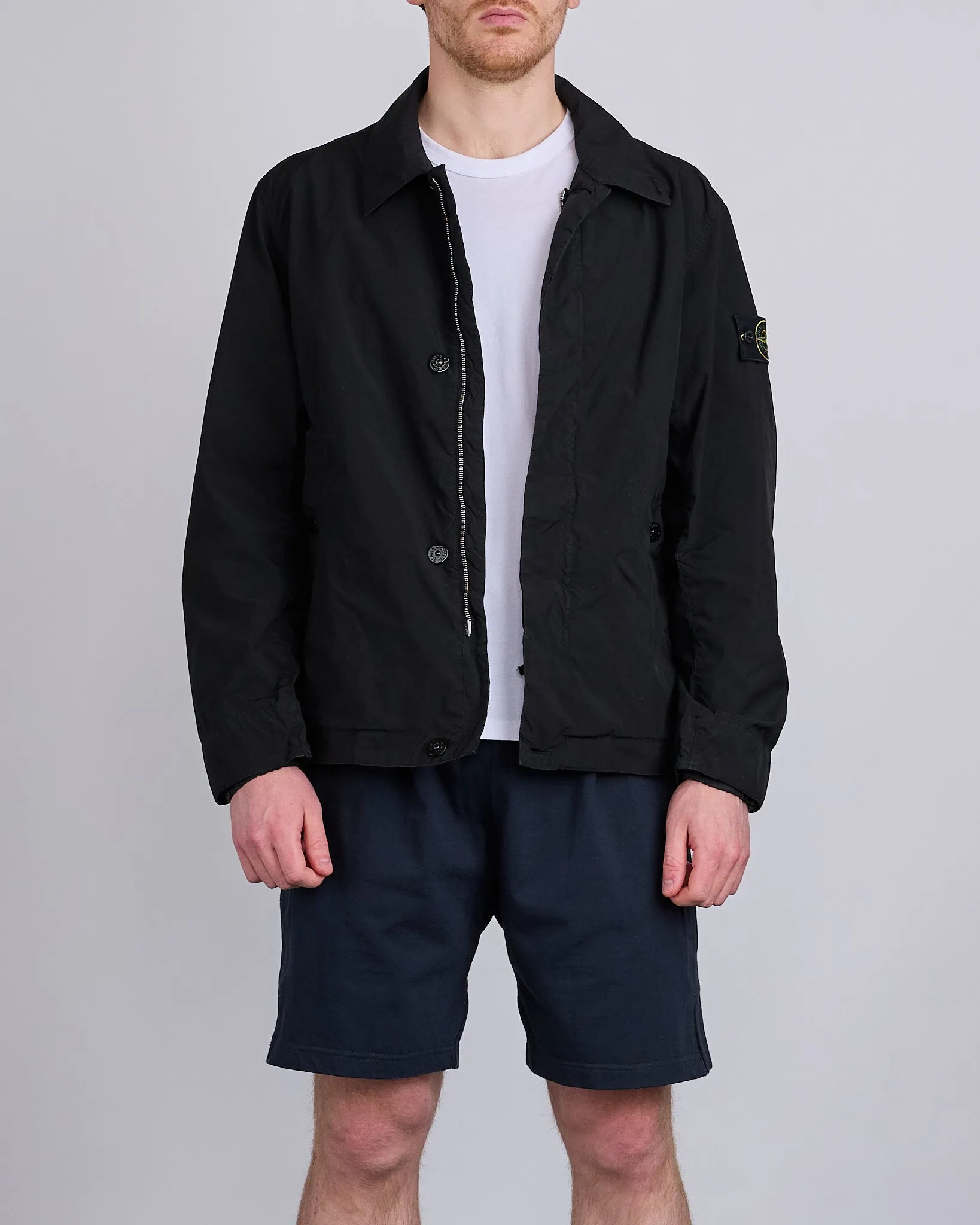 Stone Island Light Compact Touch Poly-TC Jacket Black